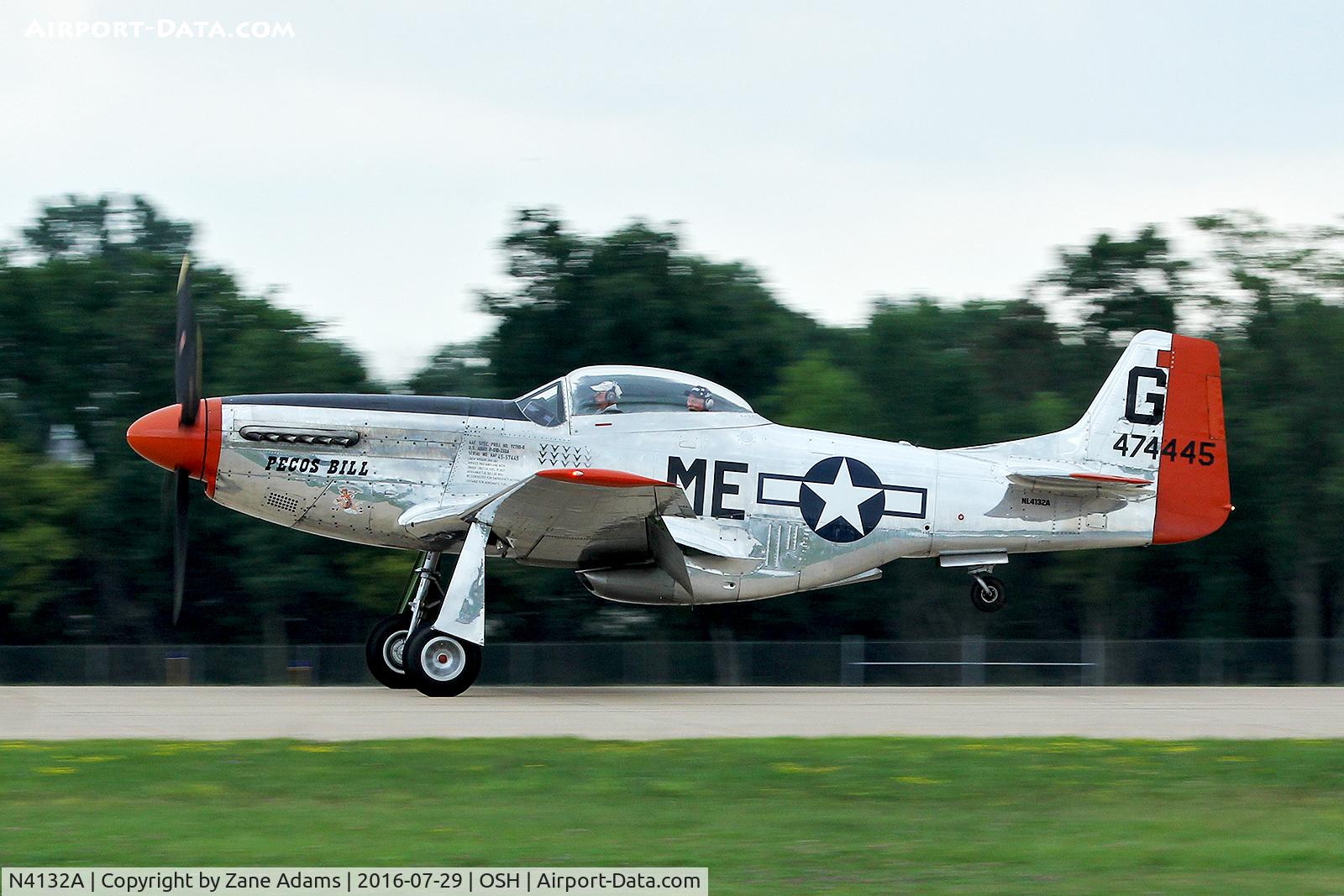 N4132A, 1944 North American P-51D Mustang C/N 122-40985, At the 2016 EAA AirVenture - Oshkosh, Wisconsin