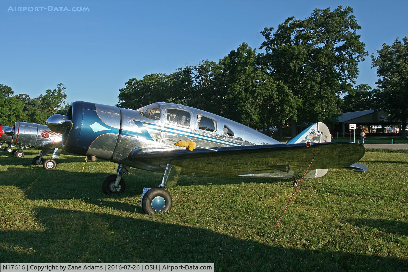N17616, 1938 Spartan 7W Executive C/N 15, At the 2016 EAA AirVenture - Oshkosh, Wisconsin