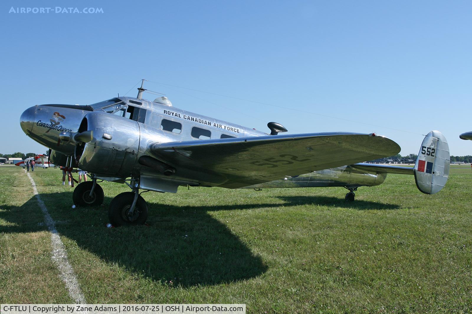 Aircraft C-FTLU, 1952 Beech Expeditor 3NM, c/n CA-152, At the 2016 EAA AirVenture - Oshkosh, Wisconsin, at OSH, photo by Zane Adams
