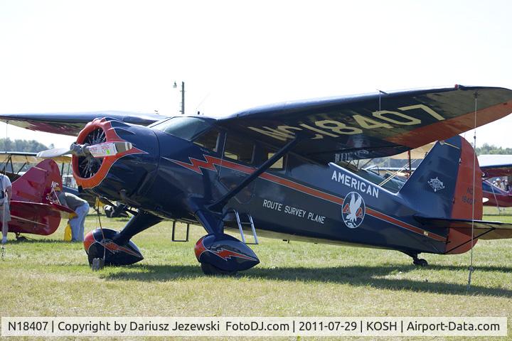 N18407, 1937 Stinson SR-9C Reliant C/N 5313, Stinson SR-9C CN 5313, N18407