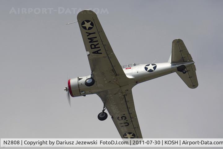 N2808, 1942 Vultee BT-13A Valiant C/N 6488, Vultee BT-13A Valiant CN AAF-41-22410A, N2808