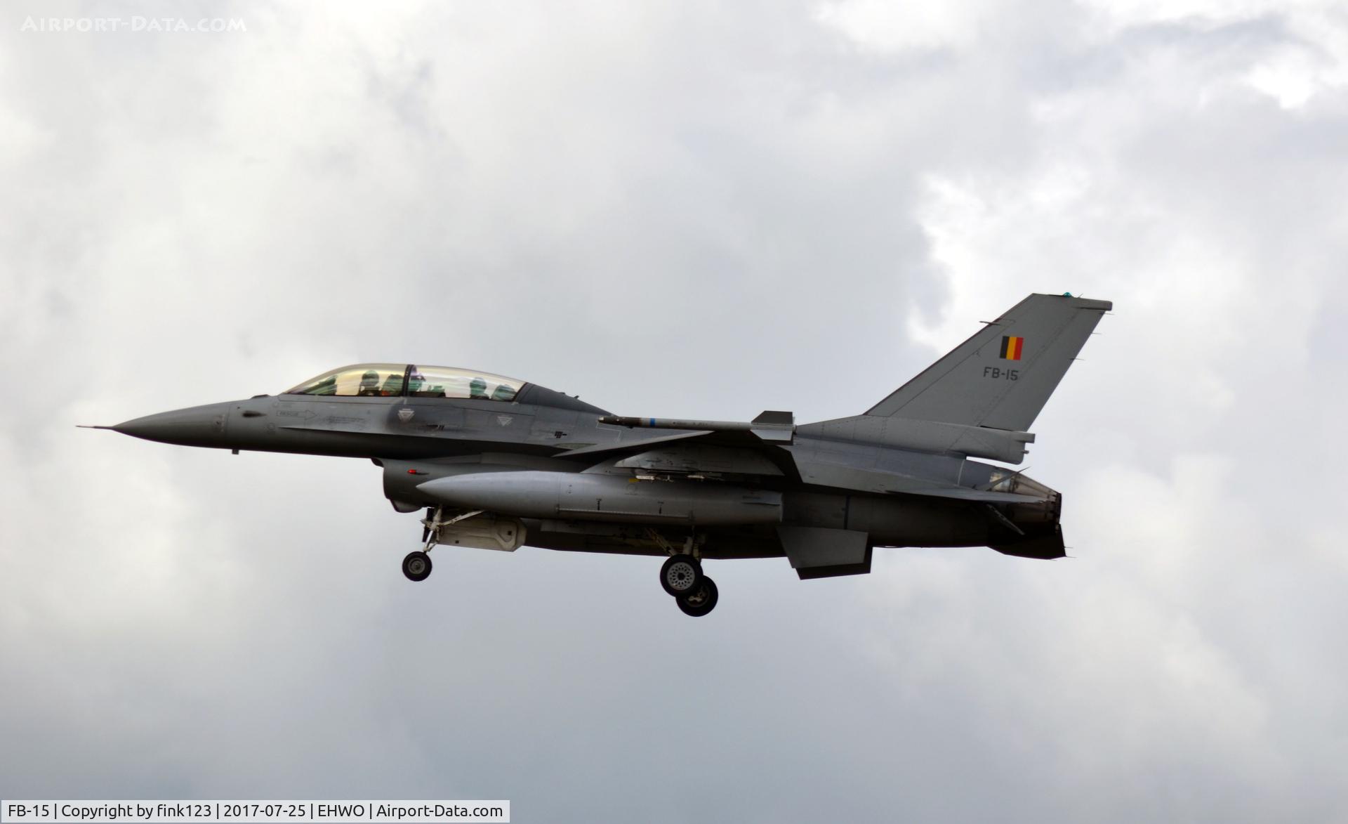FB-15, General Dynamics F-16BM Fighting Falcon C/N 6J-15, BELGIUM F16 AT WOENSDRECT