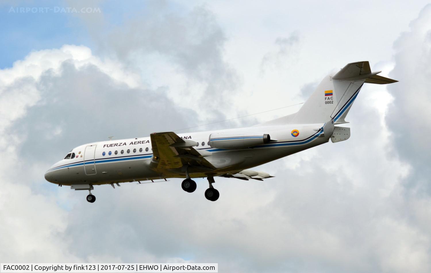 FAC0002, 1970 Fokker F-28-1000 Fellowship C/N 5654745, FOKKER 28