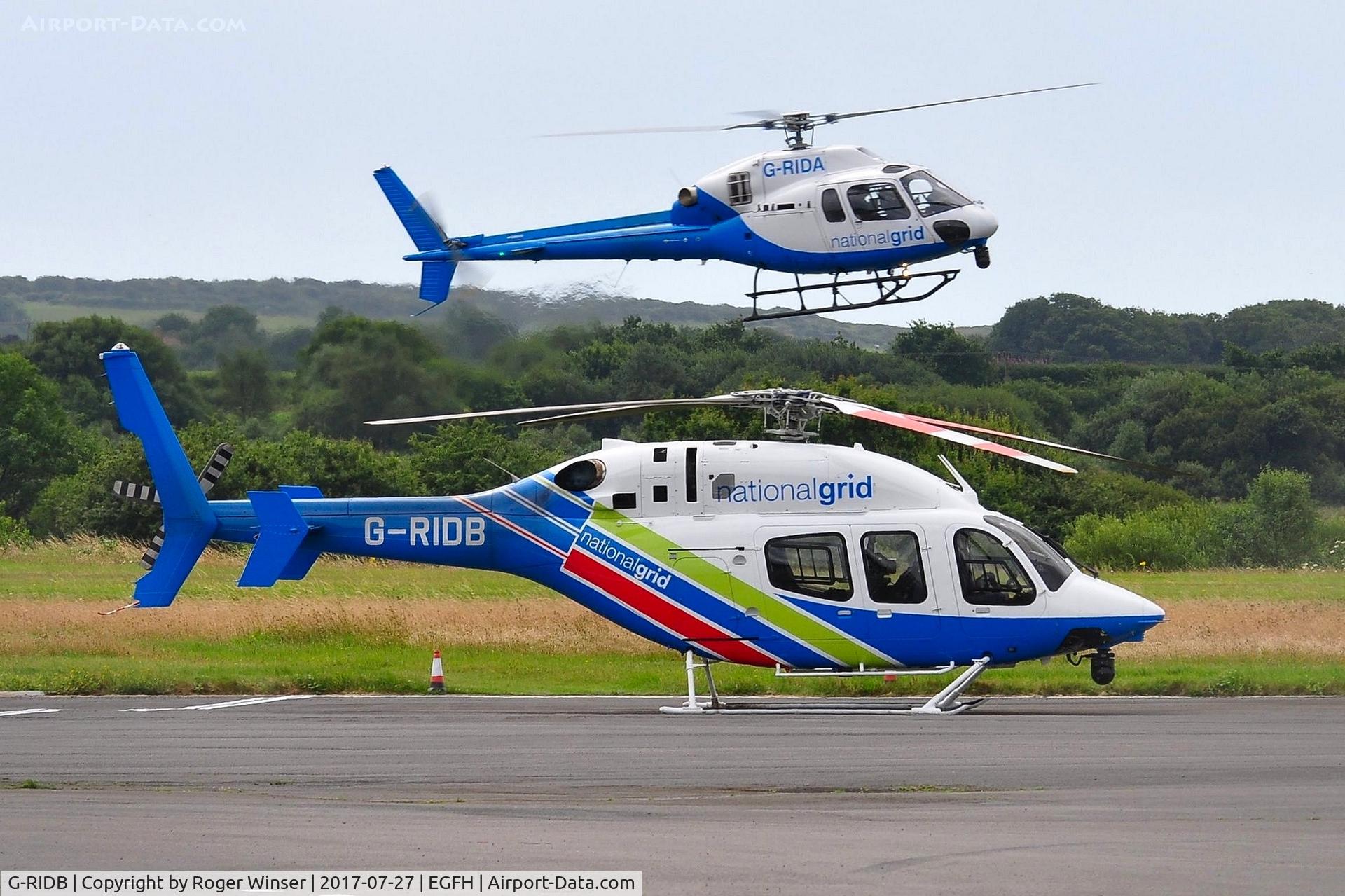 G-RIDB, 2012 Bell 429 GlobalRanger C/N 57105, Visiting Global Ranger operated by National Grid Electricity Transmissions.