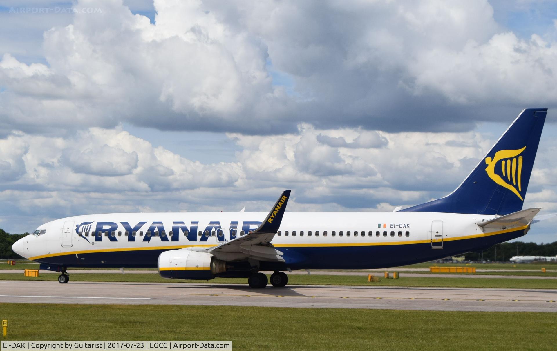 EI-DAK, 2003 Boeing 737-8AS C/N 33717, At Manchester