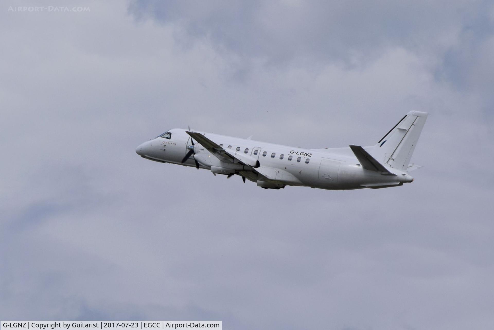 G-LGNZ, 1989 Saab 340B C/N 340B-167, At Manchester
