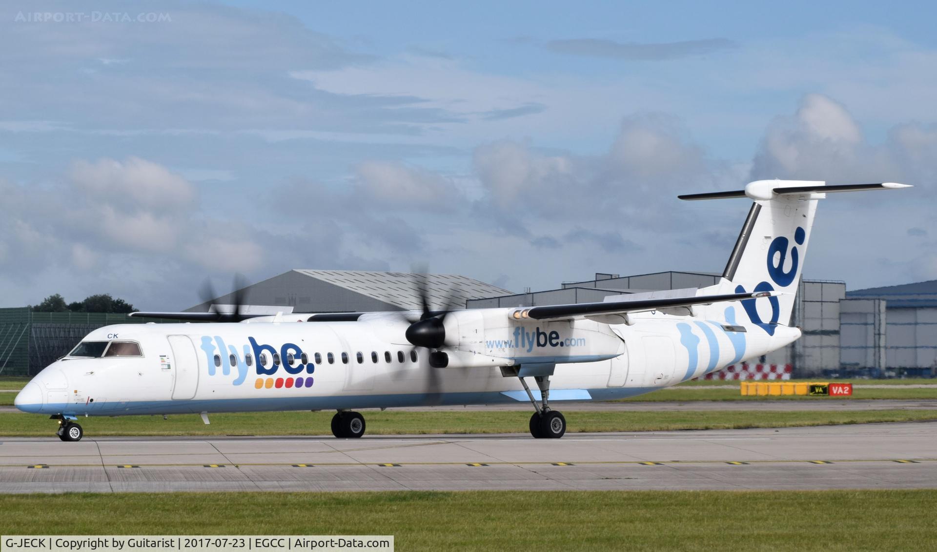G-JECK, 2005 De Havilland Canada DHC-8-402Q Dash 8 C/N 4113, At Manchester
