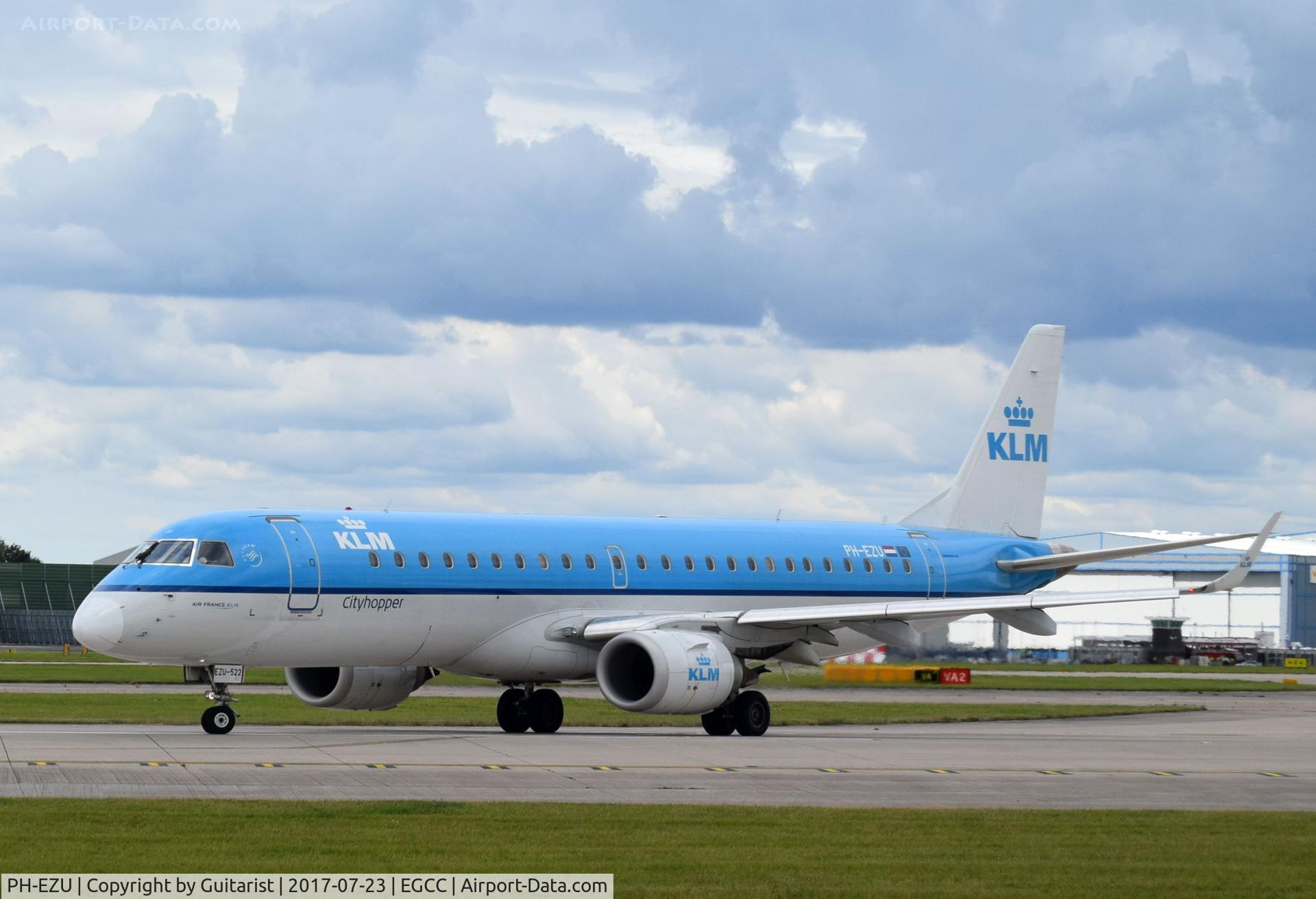 PH-EZU, 2012 Embraer 190LR (ERJ-190-100LR) C/N 19000522, At Manchester