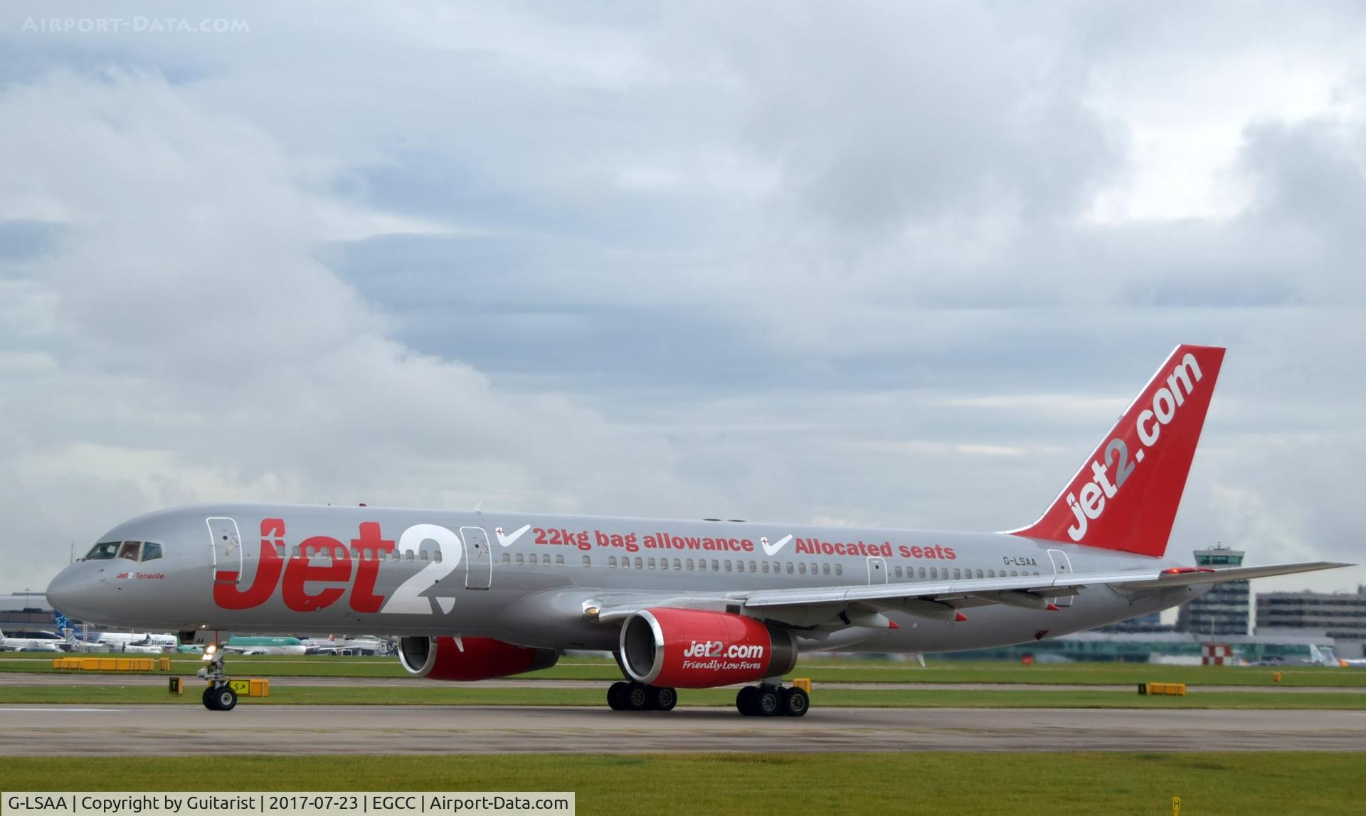 G-LSAA, 1988 Boeing 757-236 C/N 24122, At Manchester