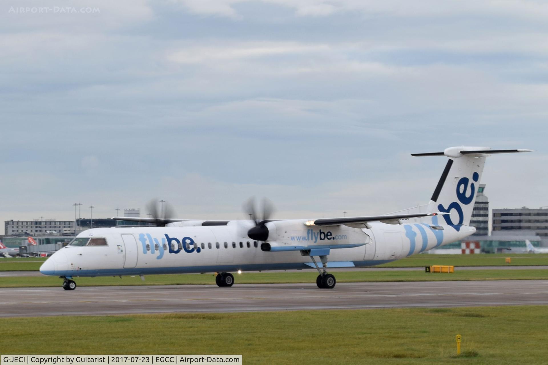 G-JECI, 2005 De Havilland Canada DHC-8-402Q Dash 8 C/N 4105, At Manchester