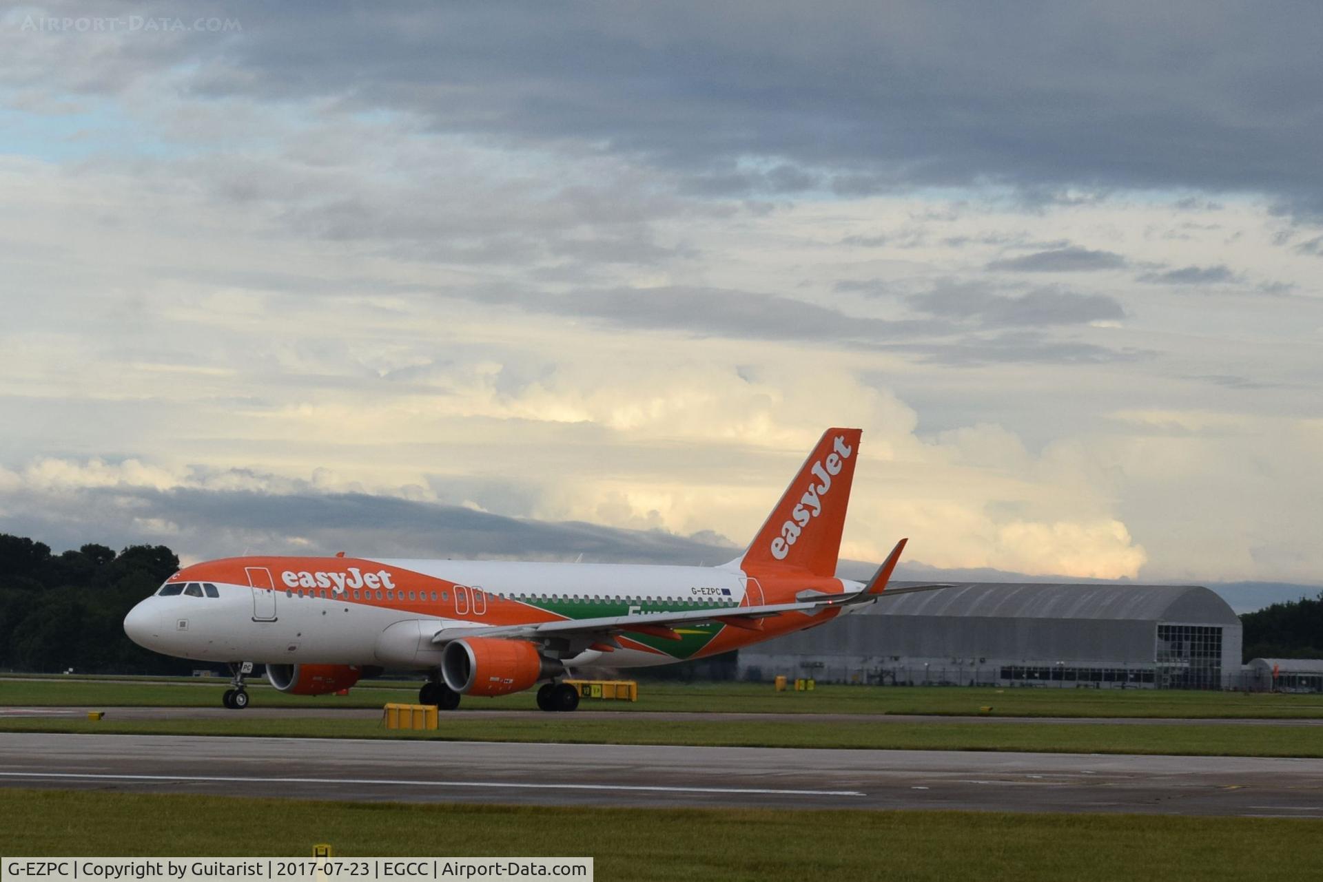 G-EZPC, 2015 Airbus A320-214 C/N 6981, At Manchester
