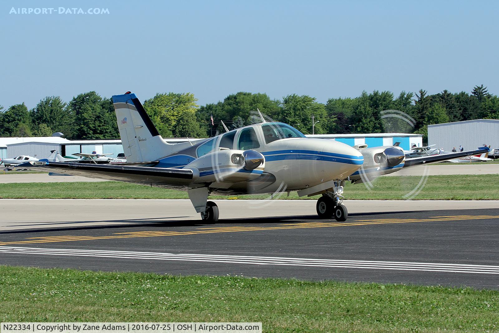 N22334, 1977 Beech E-55 Baron C/N TE-1111, At the 2016 EAA AirVenture - Oshkosh, Wisconsin