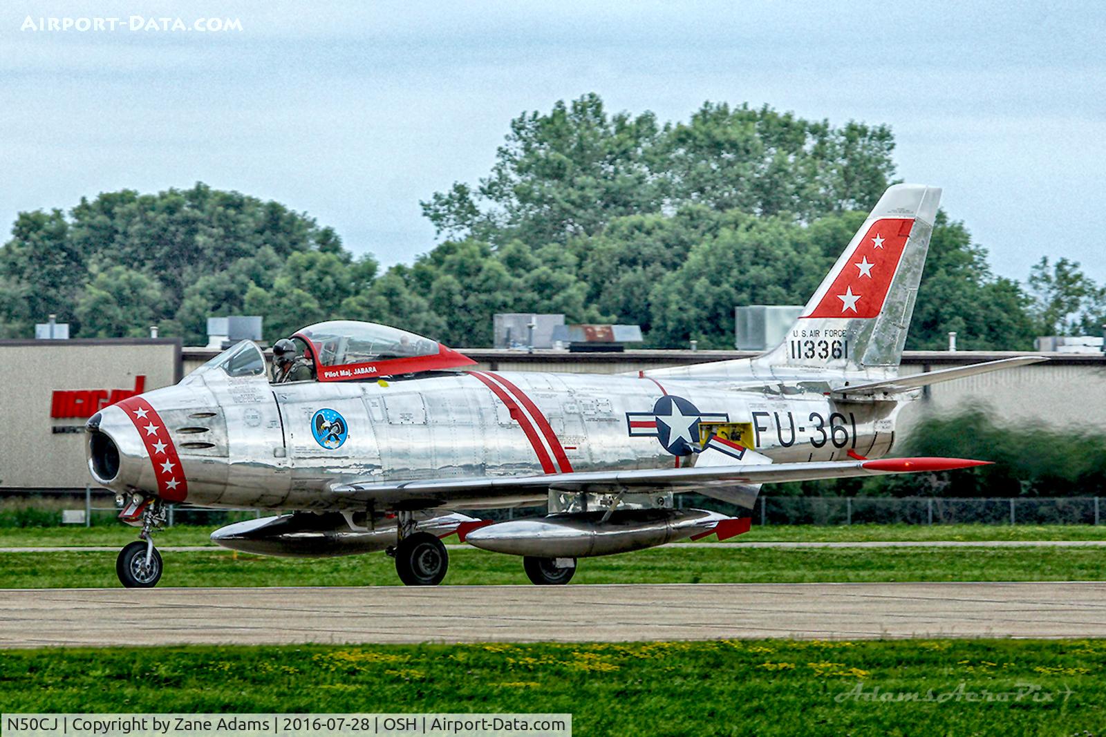 N50CJ, Canadair CL-13B Sabre 6 C/N 1490, At the 2016 EAA AirVenture - Oshkosh, Wisconsin