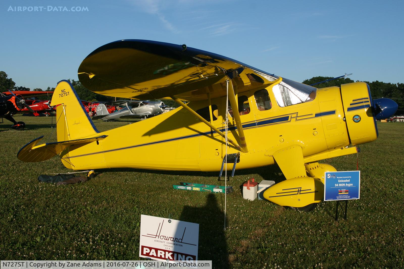 N727ST, 1944 Howard Aircraft DGA-15P C/N 1010, At the 2016 EAA AirVenture - Oshkosh, Wisconsin