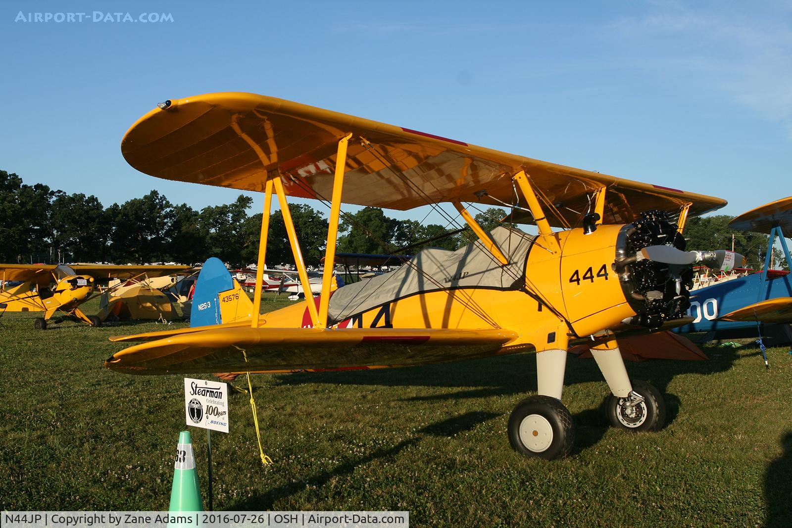 N44JP, 1941 Boeing A75N1(PT17) C/N 75-8670, At the 2016 EAA AirVenture - Oshkosh, Wisconsin
