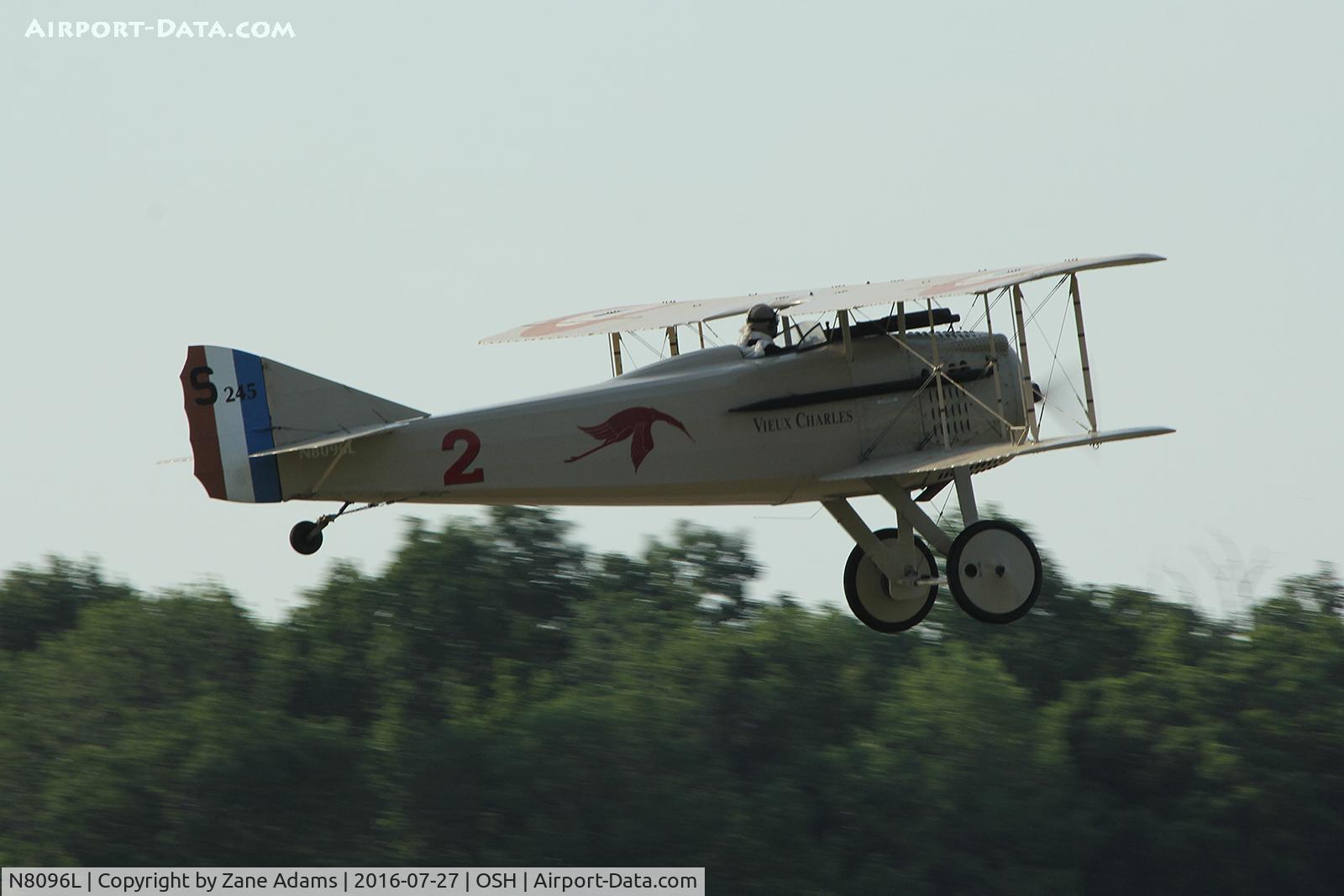 N8096L, 1999 SPAD S-VII Replica C/N 1999, At the 2016 EAA AirVenture - Oshkosh, Wisconsin
