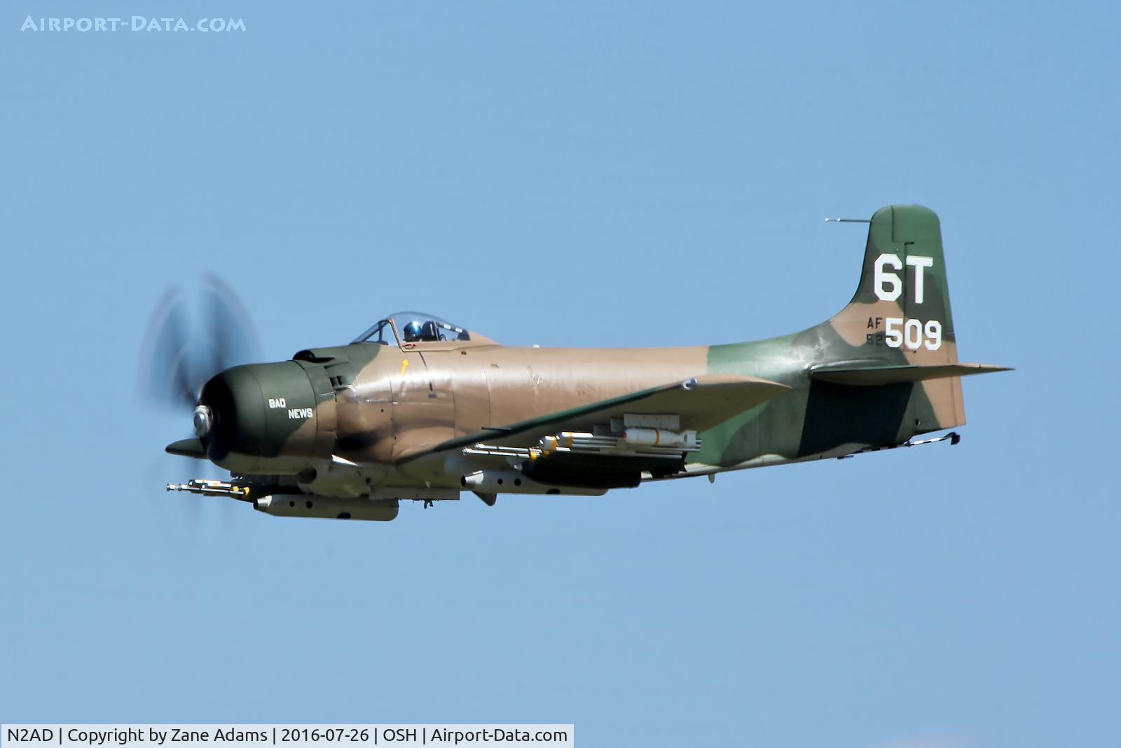 N2AD, 1947 Douglas AD-1 Skyraider C/N 09257/2085, At the 2016 EAA AirVenture - Oshkosh, Wisconsin
