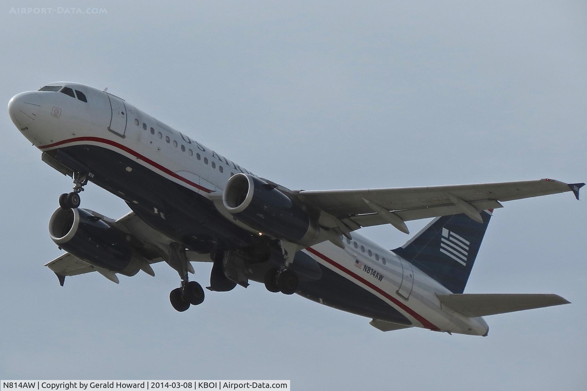 N814AW, 2000 Airbus A319-132 C/N 1281, Departing RWY 10L.