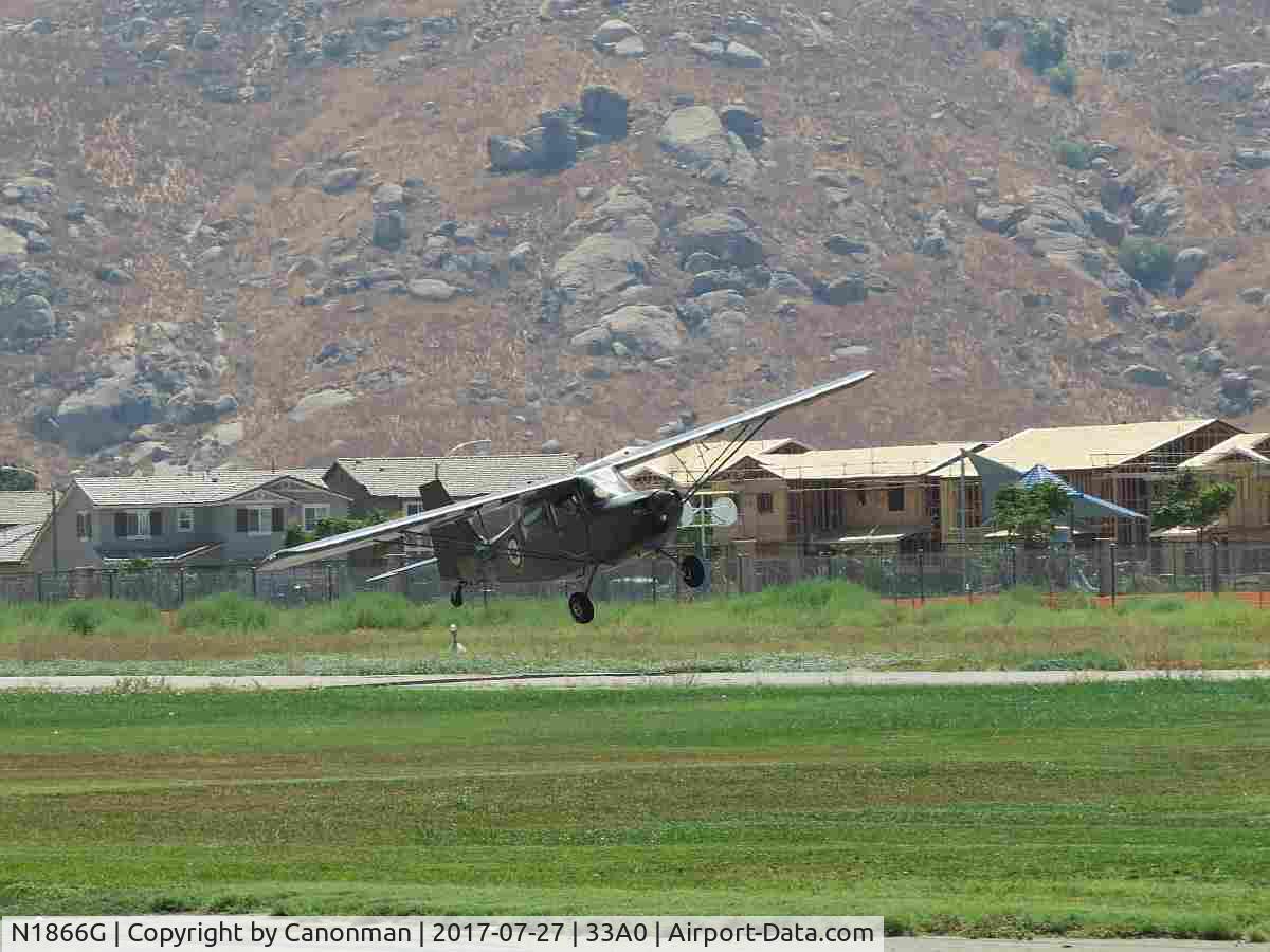 N1866G, 1968 Champion 7ECA Citabria C/N 445, Crosswind