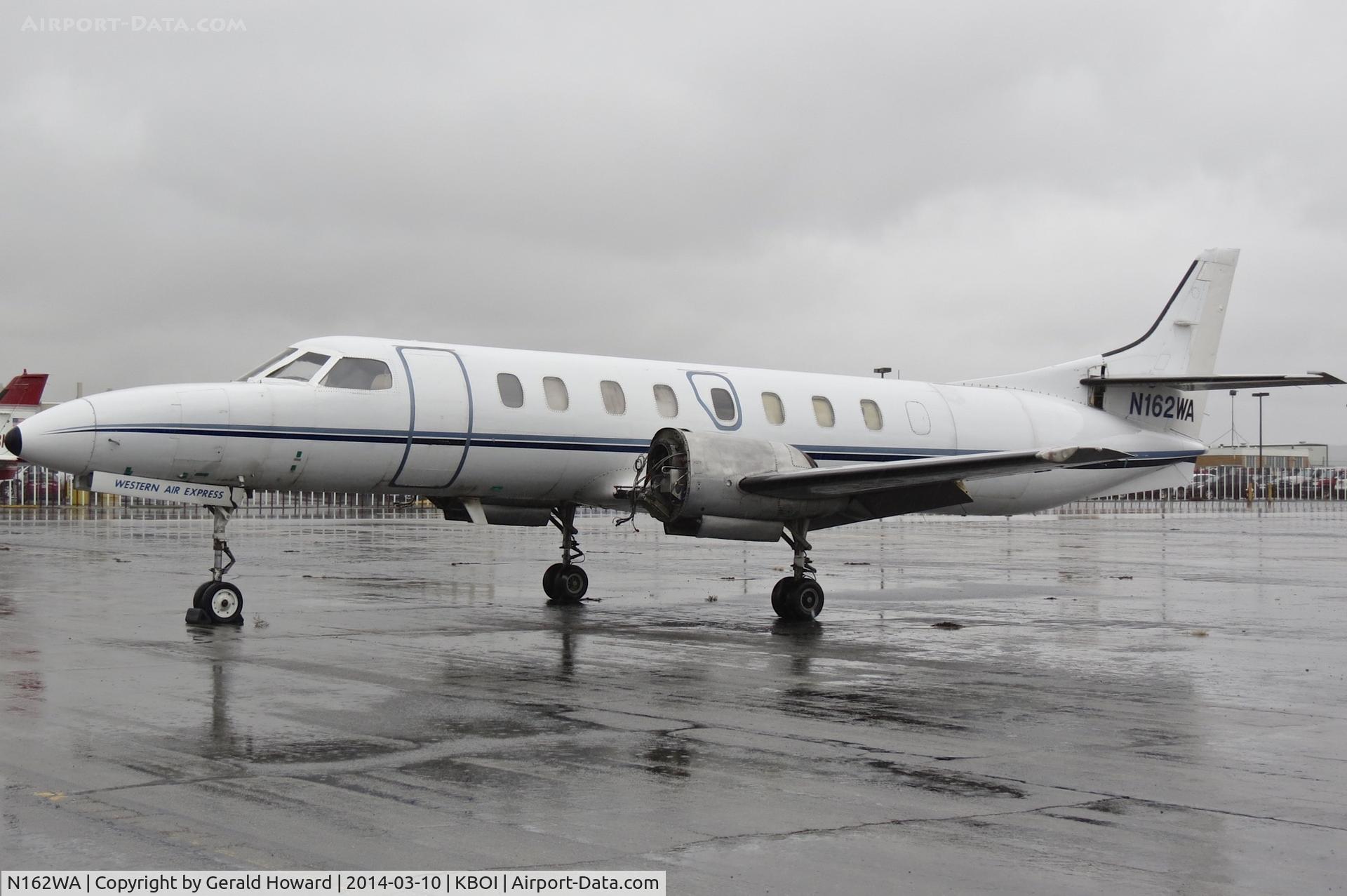 N162WA, 1981 Swearingen SA-226TC Metro II C/N TC-418, Parked on the north GA ramp awaiting some new engines.
