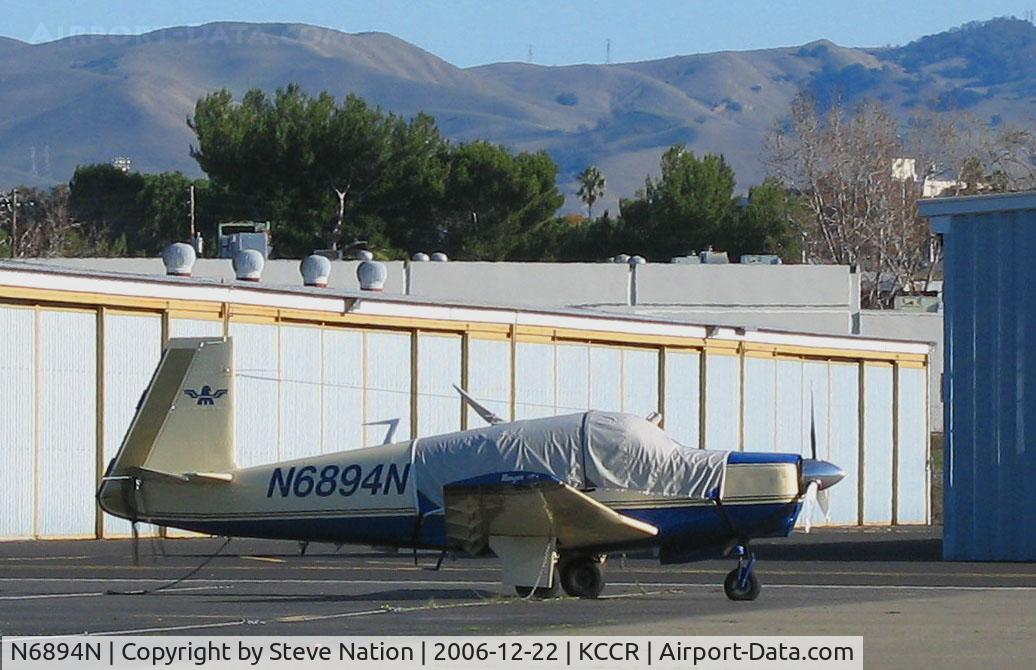 N6894N, 1968 Mooney M20C Ranger C/N 680164, Locally-based 1968 Mooney M20C all bundled up for Winter @ Buchanan Field, Concord, CA