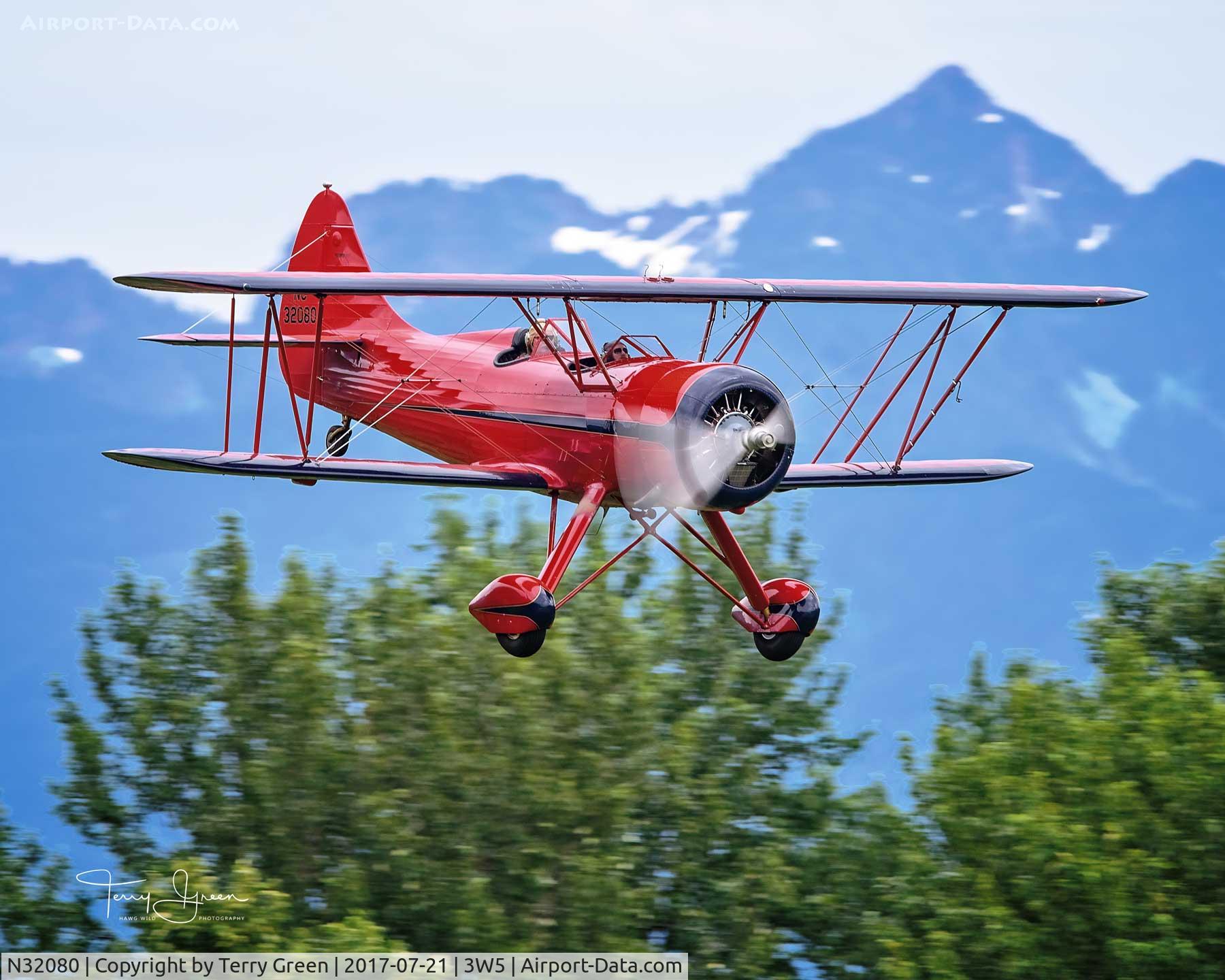 N32080, 1941 Waco UPF-7 C/N 5712, 2017 North Cascade Vintage Aircraft Fly-In