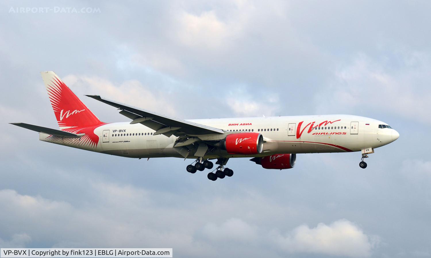 VP-BVX, 1998 Boeing 777-212/ER C/N 28514, VIM 777