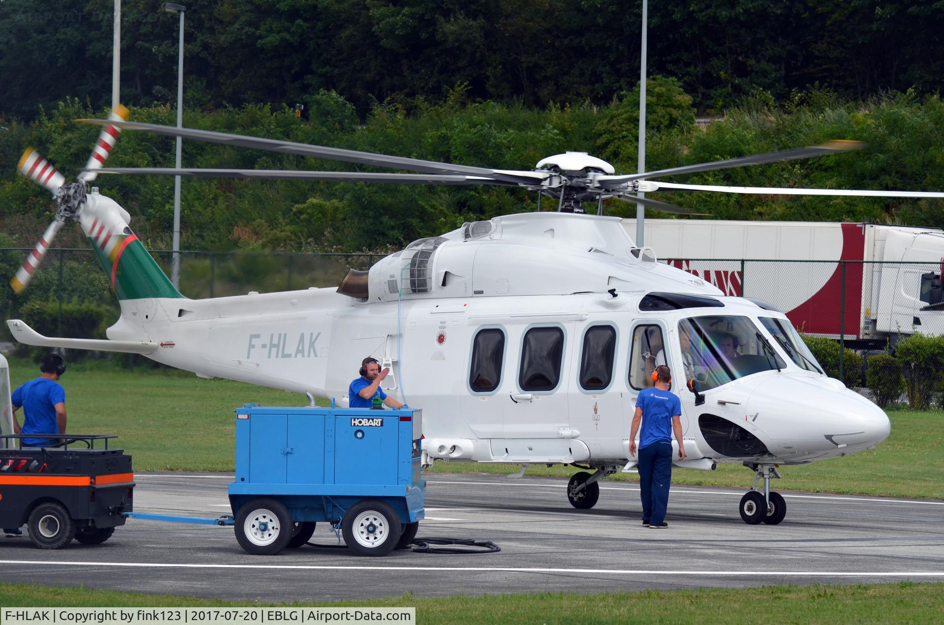 F-HLAK, 2010 AgustaWestland AW-139 C/N 31269, Aqusta at liege