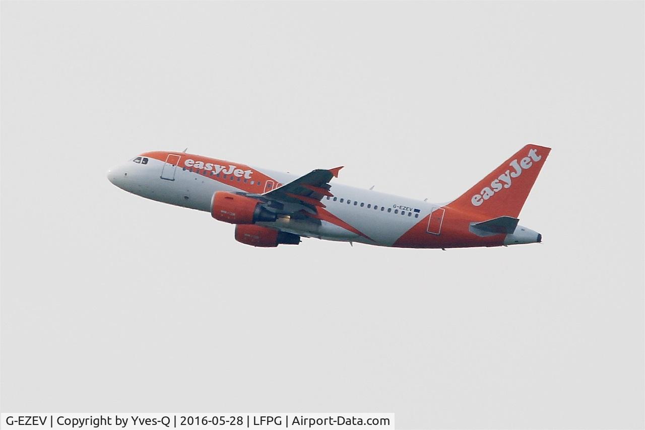 G-EZEV, 2004 Airbus A319-111 C/N 2289, Airbus A319-111, Take off rwy 08L, Roissy Charles De Gaulle airport (LFPG-CDG)