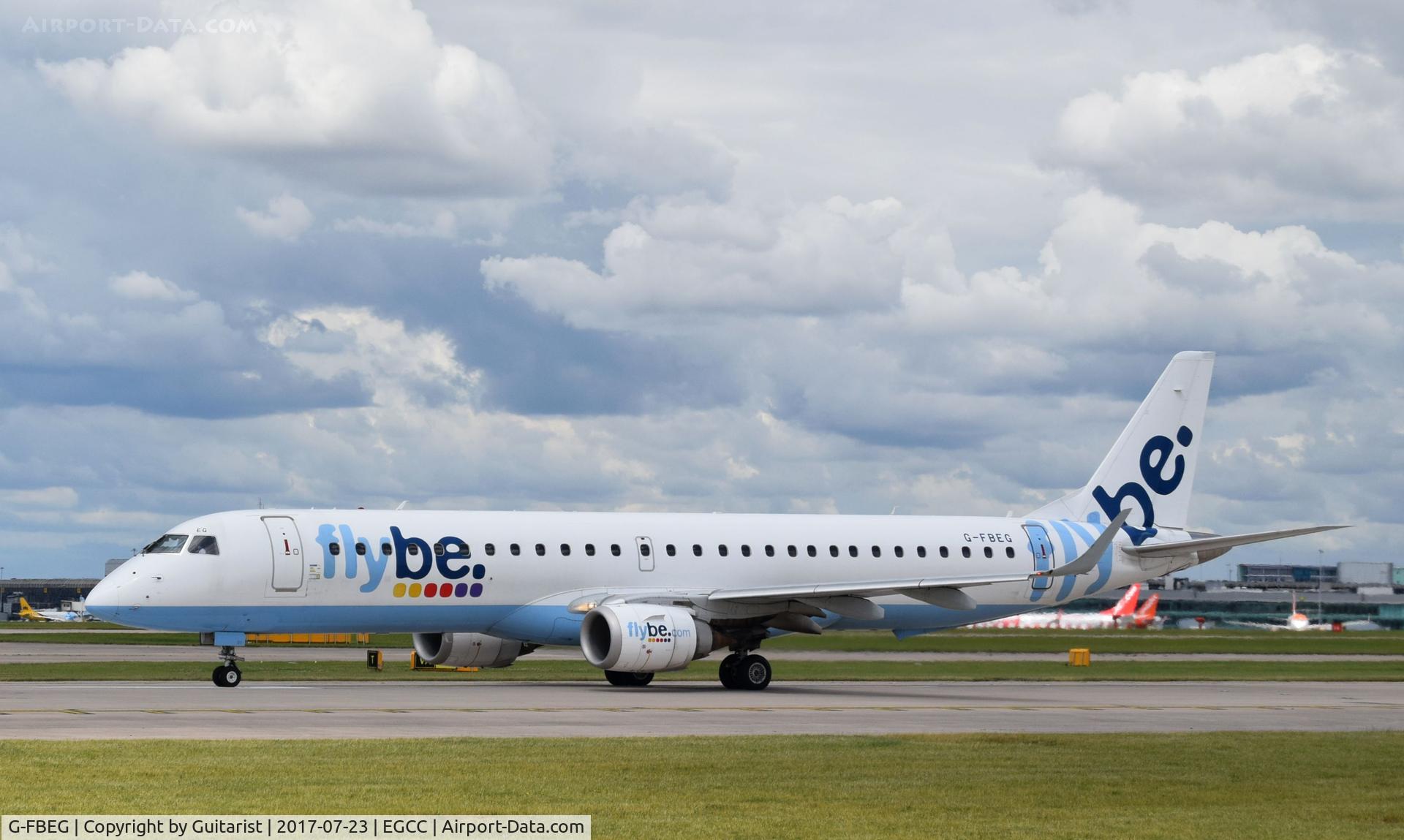 G-FBEG, 2007 Embraer 195LR (ERJ-190-200LR) C/N 19000120, At Manchester