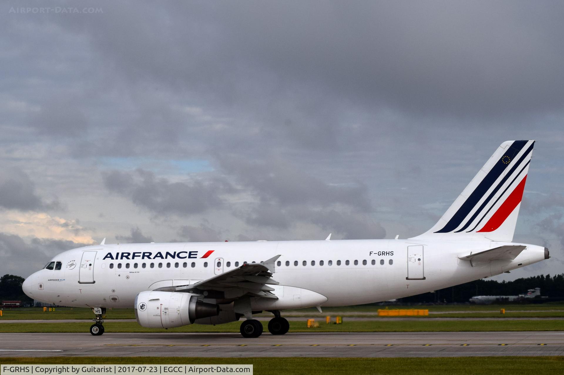 F-GRHS, 2001 Airbus A319-111 C/N 1444, At Manchester