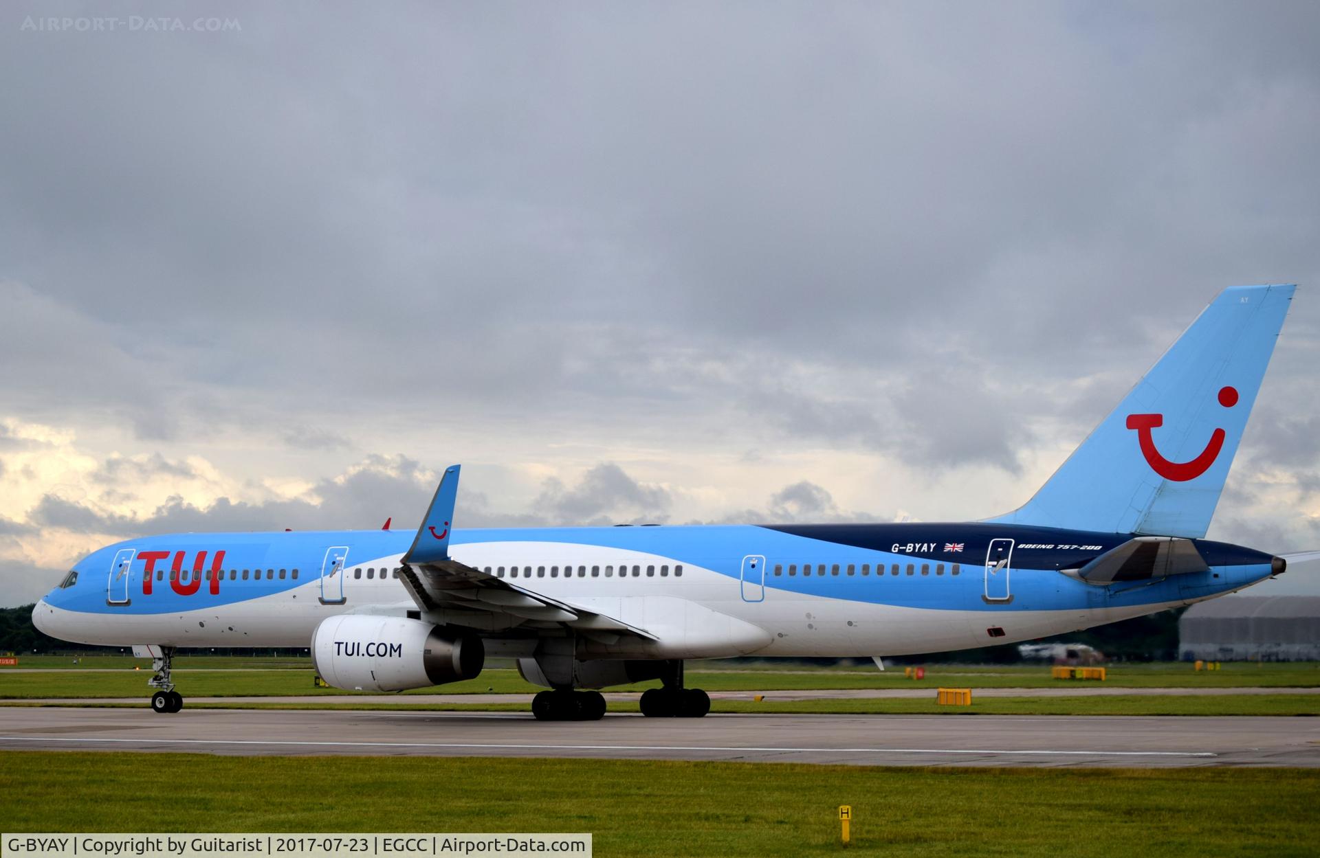 G-BYAY, 1999 Boeing 757-204 C/N 28836, At Manchester