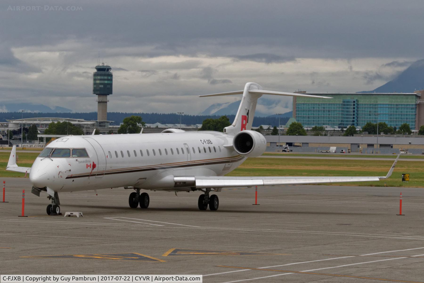 C-FJXB, 1999 Bombardier CRJ-701 (CL-600-2C10) Regional Jet C/N 10004, Parked