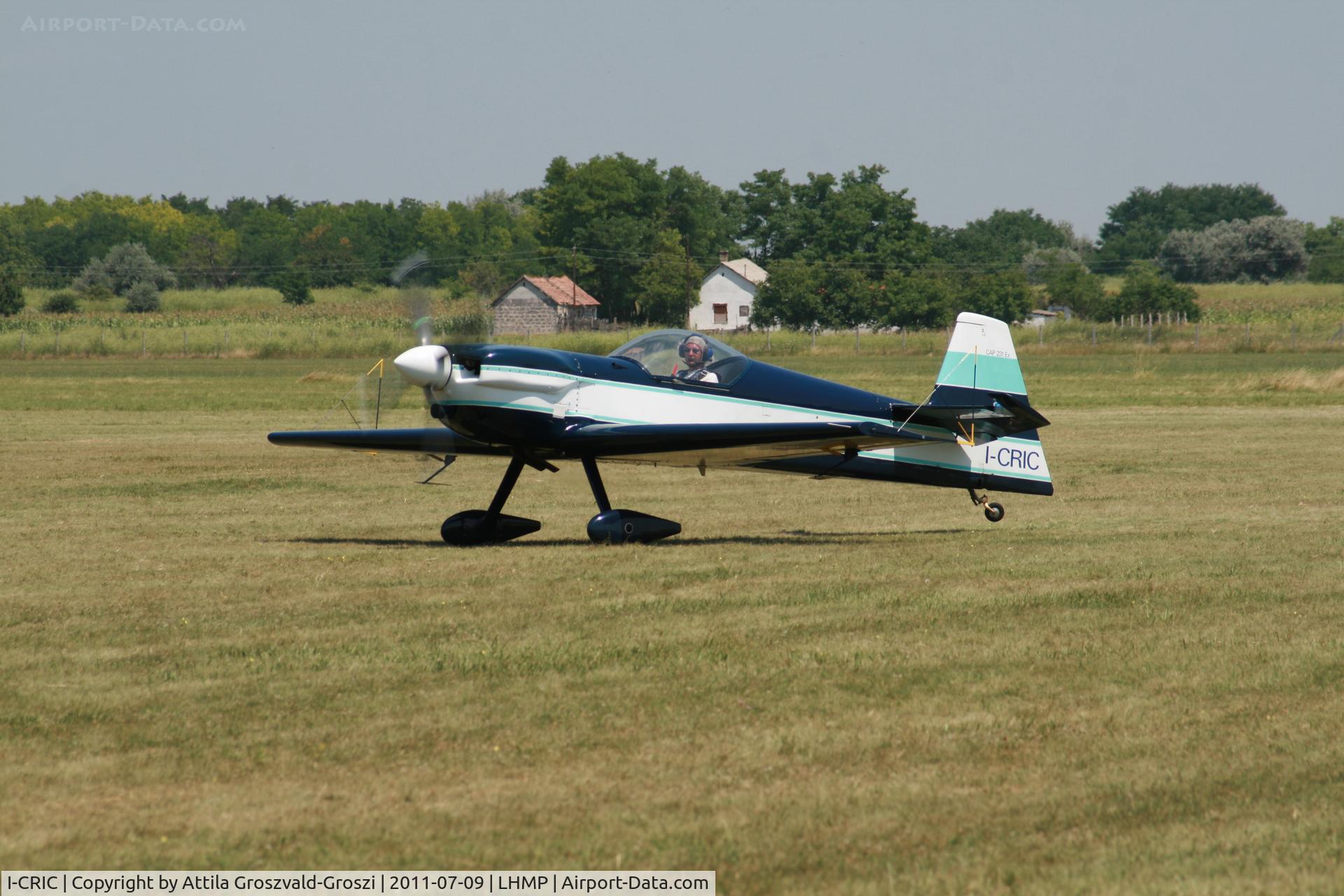 I-CRIC, 1990 Mudry CAP-231EX C/N 001, Matkó Airport - Matkópuszta, Hungary