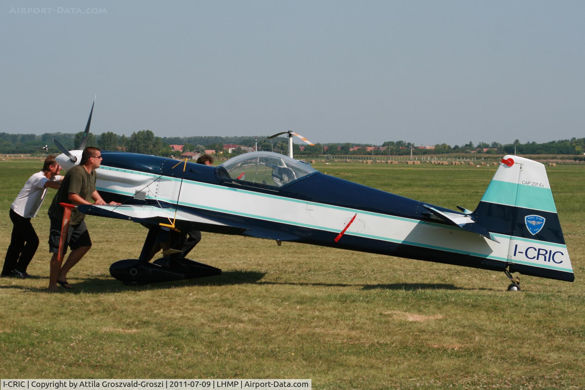 I-CRIC, 1990 Mudry CAP-231EX C/N 001, Matkó Airport - Matkópuszta, Hungary