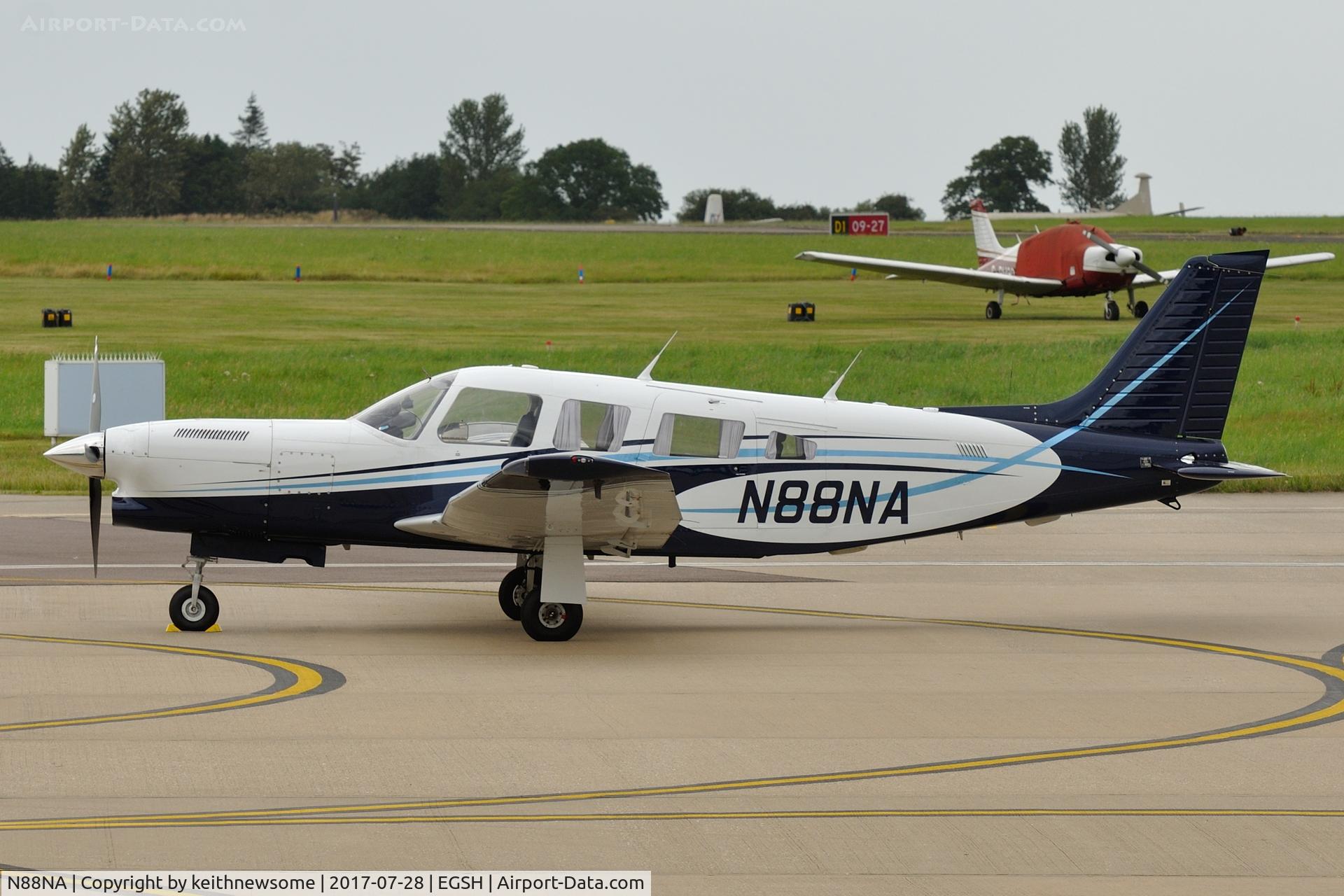 N88NA, 1984 Piper PA-32R-301T Turbo Saratoga C/N 32R-8529005, Return visitor with later colour scheme.