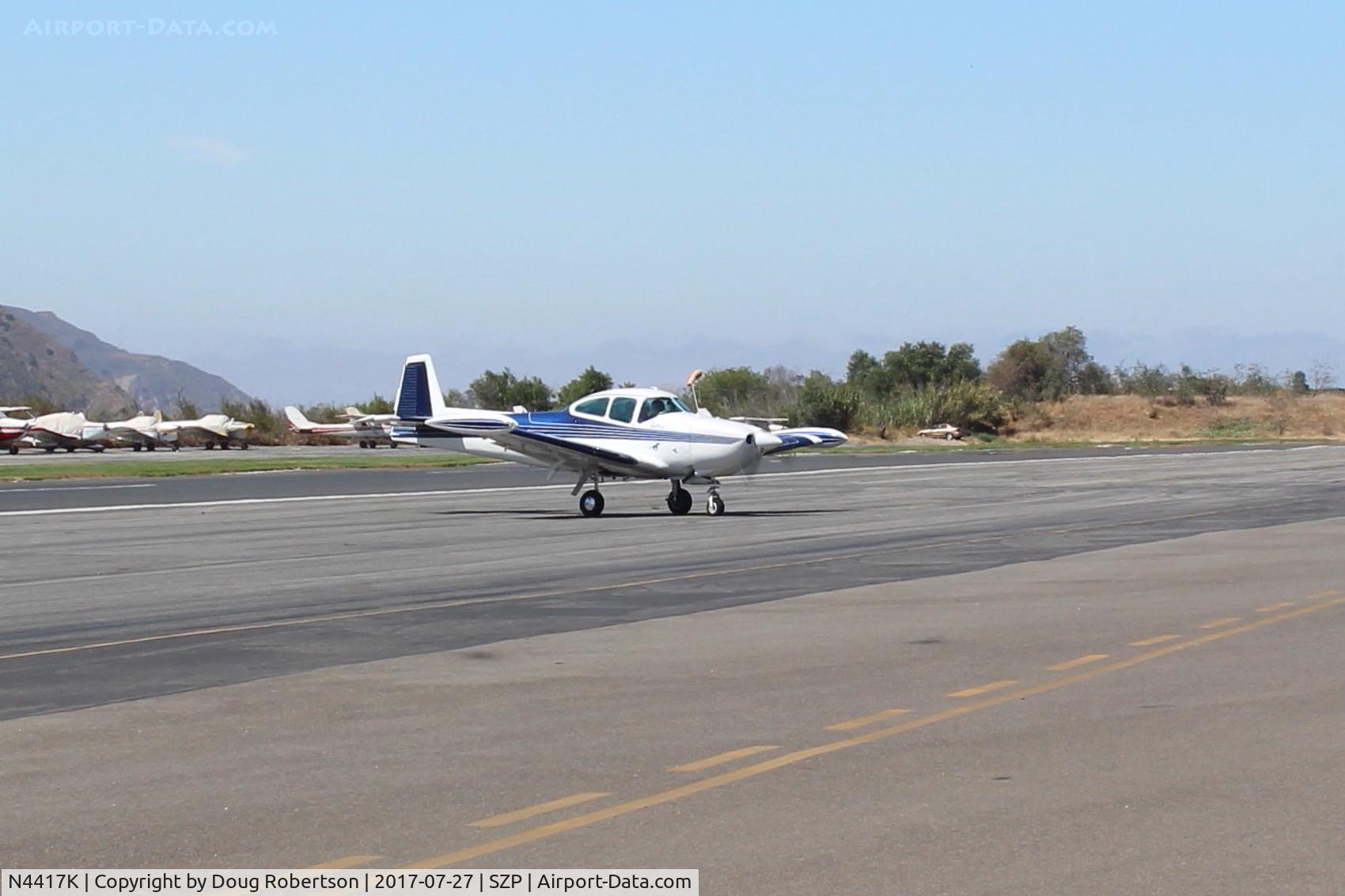 N4417K, 1948 Ryan Navion C/N NAV-4-1417, 1948 Ryan NAVION, Continental E-185 listed 205 Hp, taxi off the active
