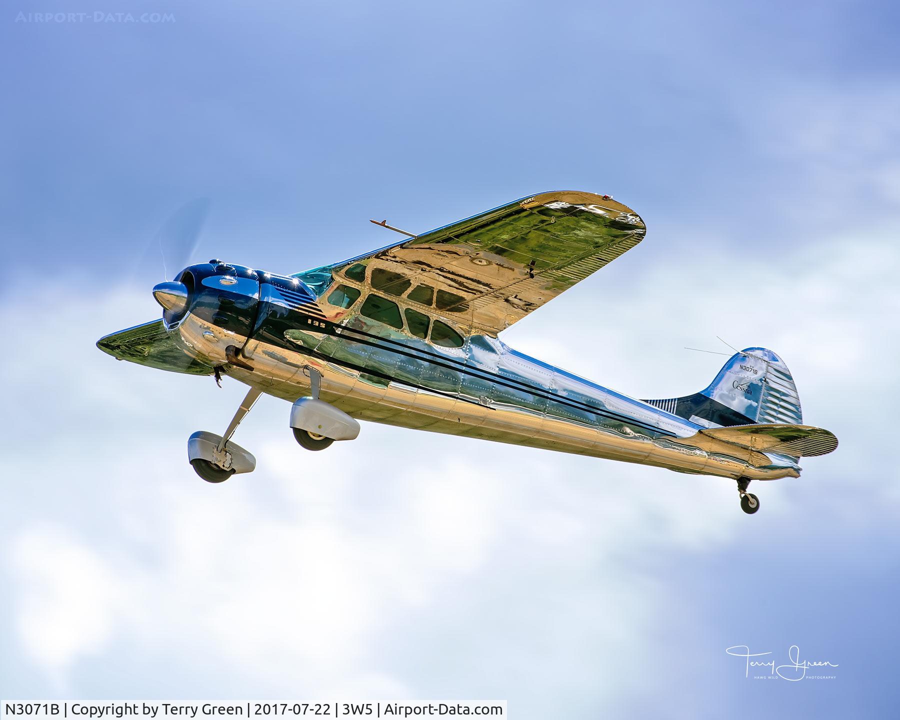N3071B, 1952 Cessna 190 C/N 7955, 2017 North Cascades Vintage Aircraft Museum Fly-In
