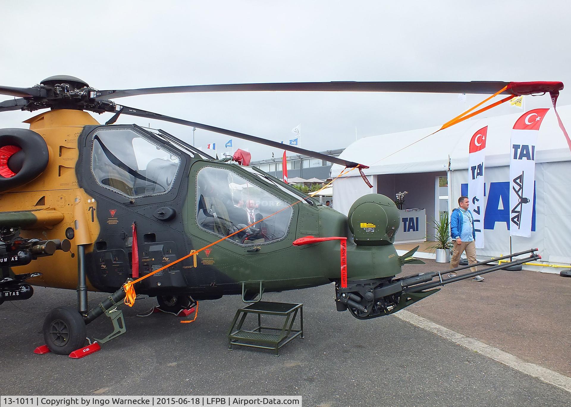 13-1011, AgustaWestland (TUSAS) T-129A ATAK C/N Not found 13-1011, AgustaWestland / TUSAS T-129A Atak at the Aerosalon 2015, Paris