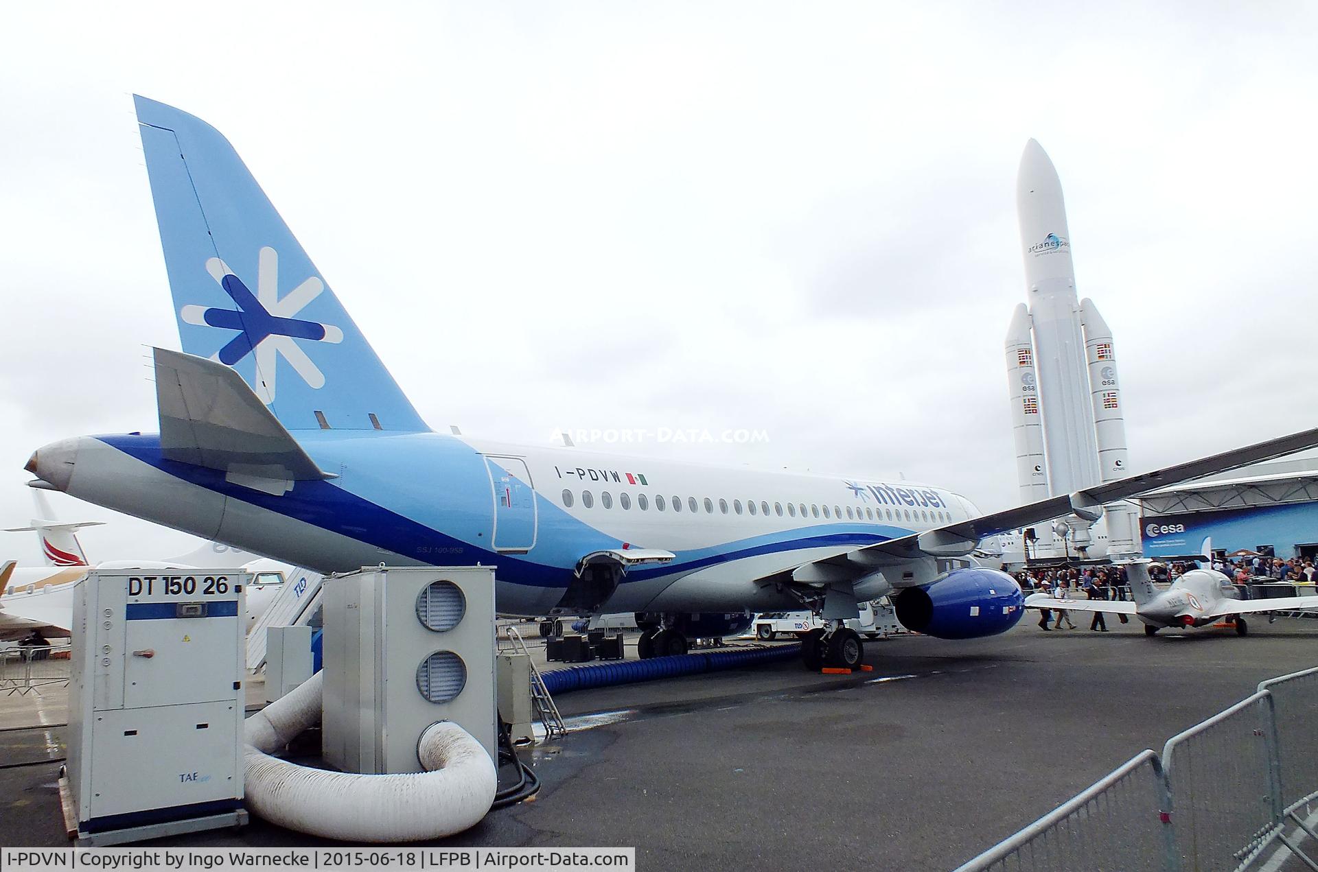 I-PDVN, Sukhoi Superjet 100 C/N unknown, Sukhoi SSJ-100 Superjet of interjet at the Aerosalon 2015, Paris