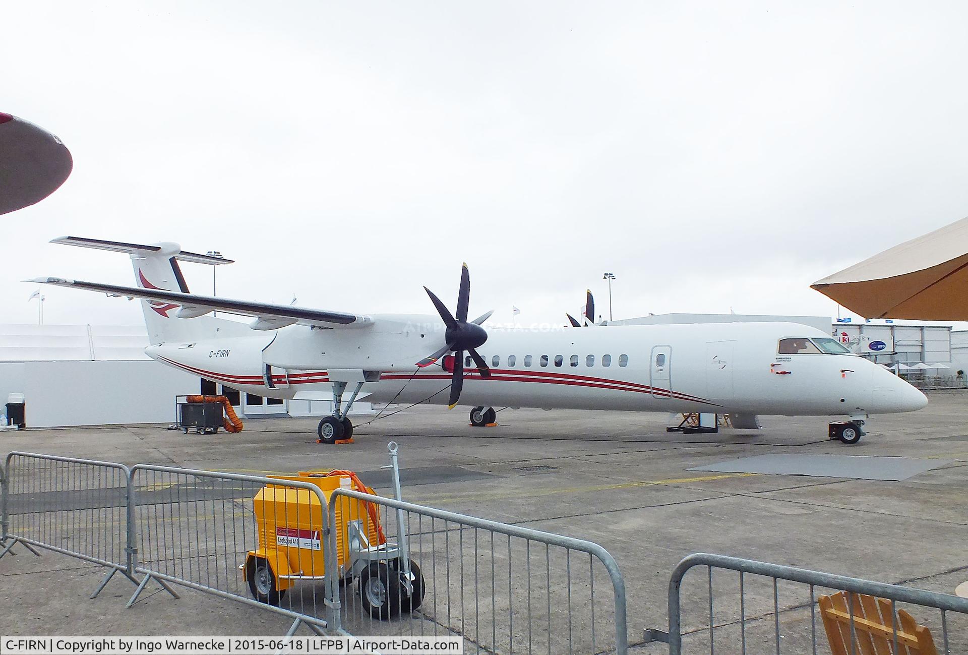 C-FIRN, 2015 De Havilland Canada DHC-8-402Q Dash 8 C/N 4497, De Havilland Canada DHC-8-402Q (Dash 8) at the Aerosalon 2015, Paris