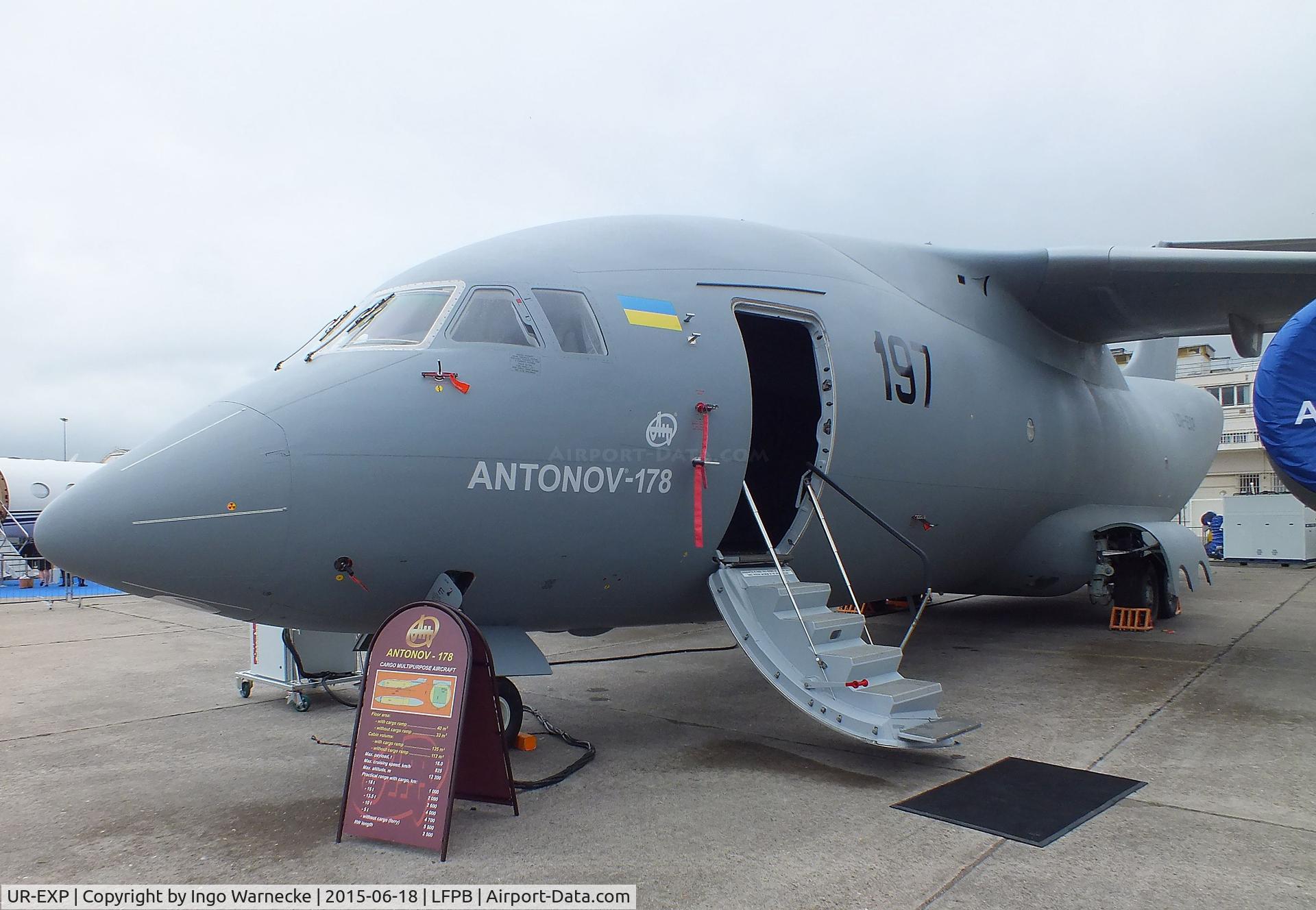 UR-EXP, 2015 Antonov An-178 C/N 178/01-01, Antonov An-178 at the Aerosalon 2015, Paris