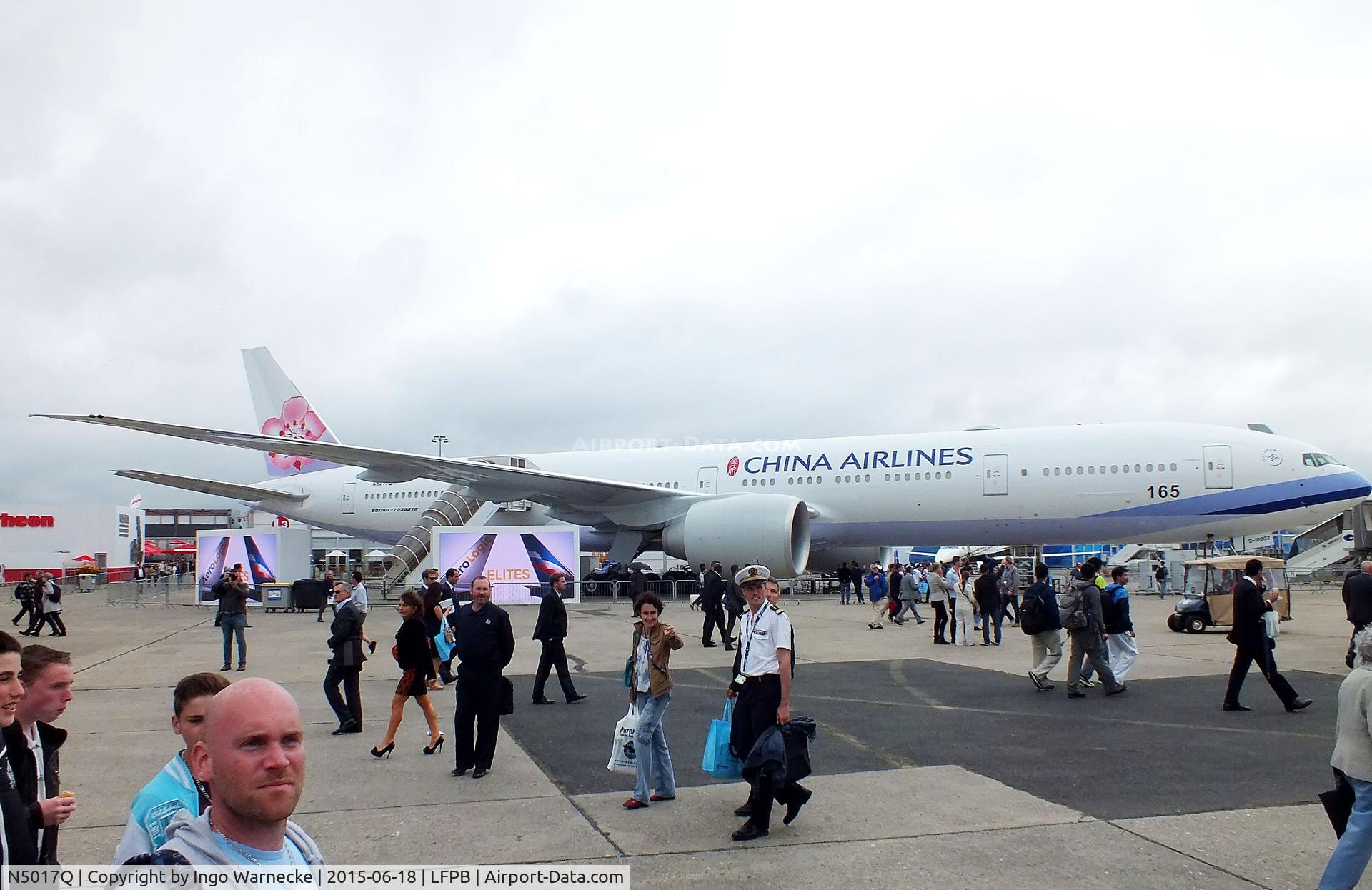 N5017Q, 2015 Boeing 777-309ER C/N 43980, Boeing 777-309ER of China Airlines at the Aerosalon 2015, Paris