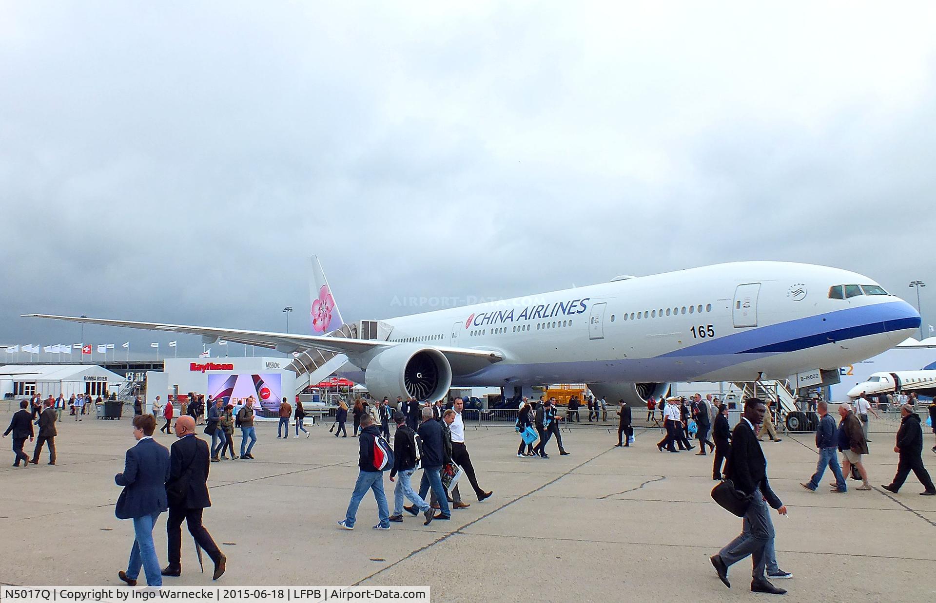 N5017Q, 2015 Boeing 777-309ER C/N 43980, Boeing 777-309ER of China Airlines at the Aerosalon 2015, Paris