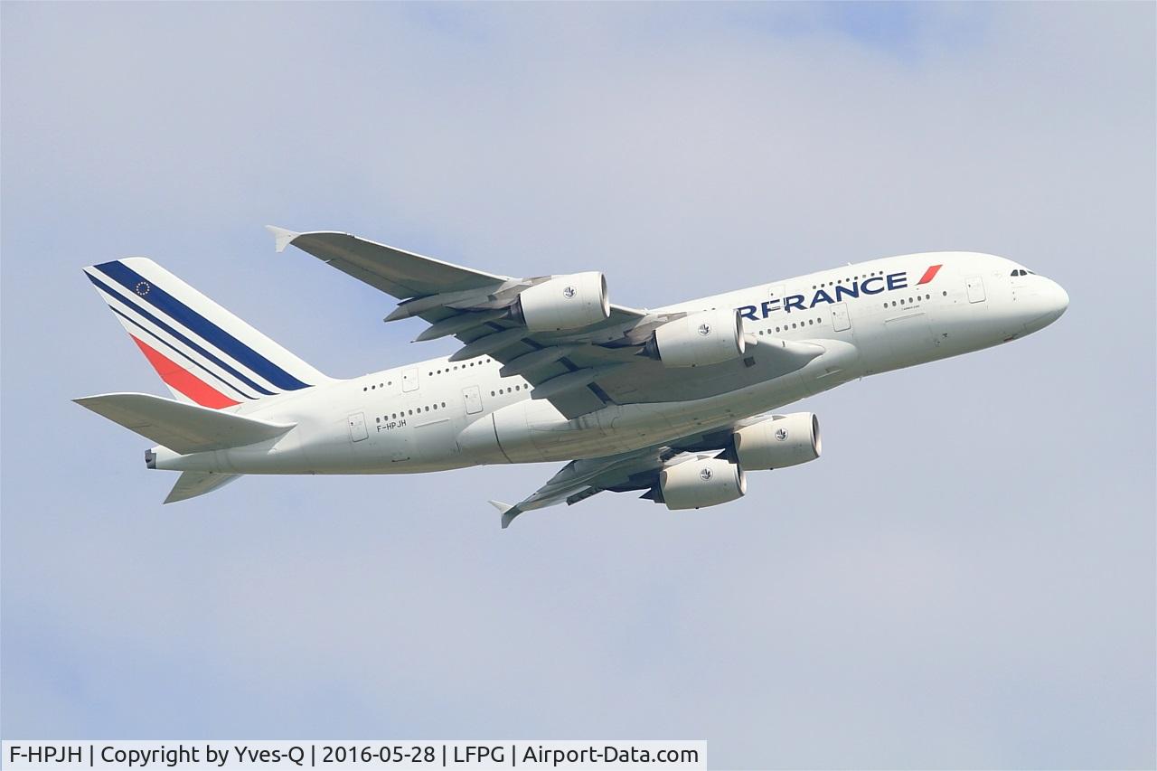F-HPJH, 2011 Airbus A380-861 C/N 099, Airbus A380-861, Take off rwy 06R, Roissy Charles De Gaulle airport (LFPG-CDG)