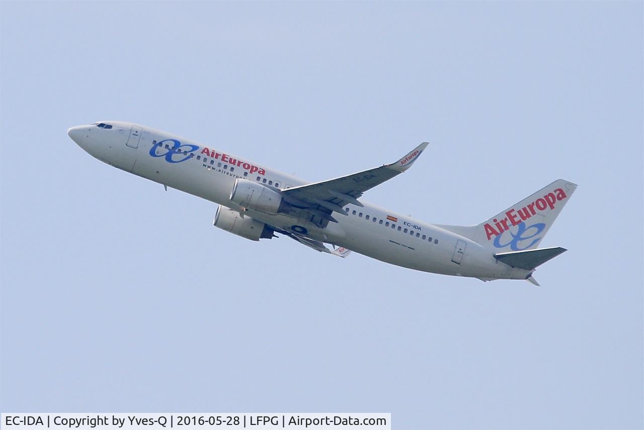 EC-IDA, 2002 Boeing 737-86Q C/N 32773, Boeing 737-86Q, Take off rwy 08L, Roissy Charles De Gaulle airport (LFPG-CDG)