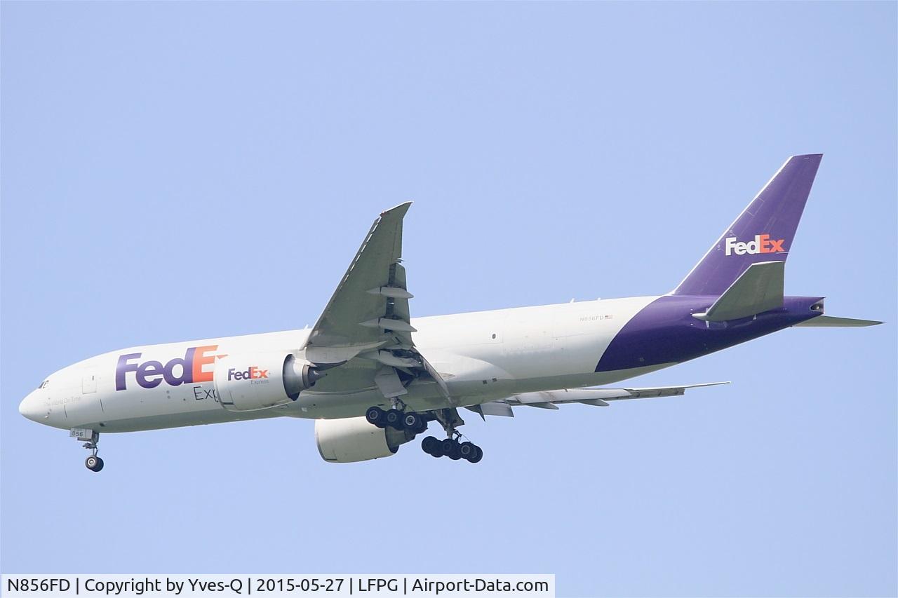 N856FD, 2010 Boeing 777-FS2 C/N 37727, Boeing 777-FS2, On final rwy 27R, Paris-Roissy Charles De Gaulle airport (LFPG-CDG)