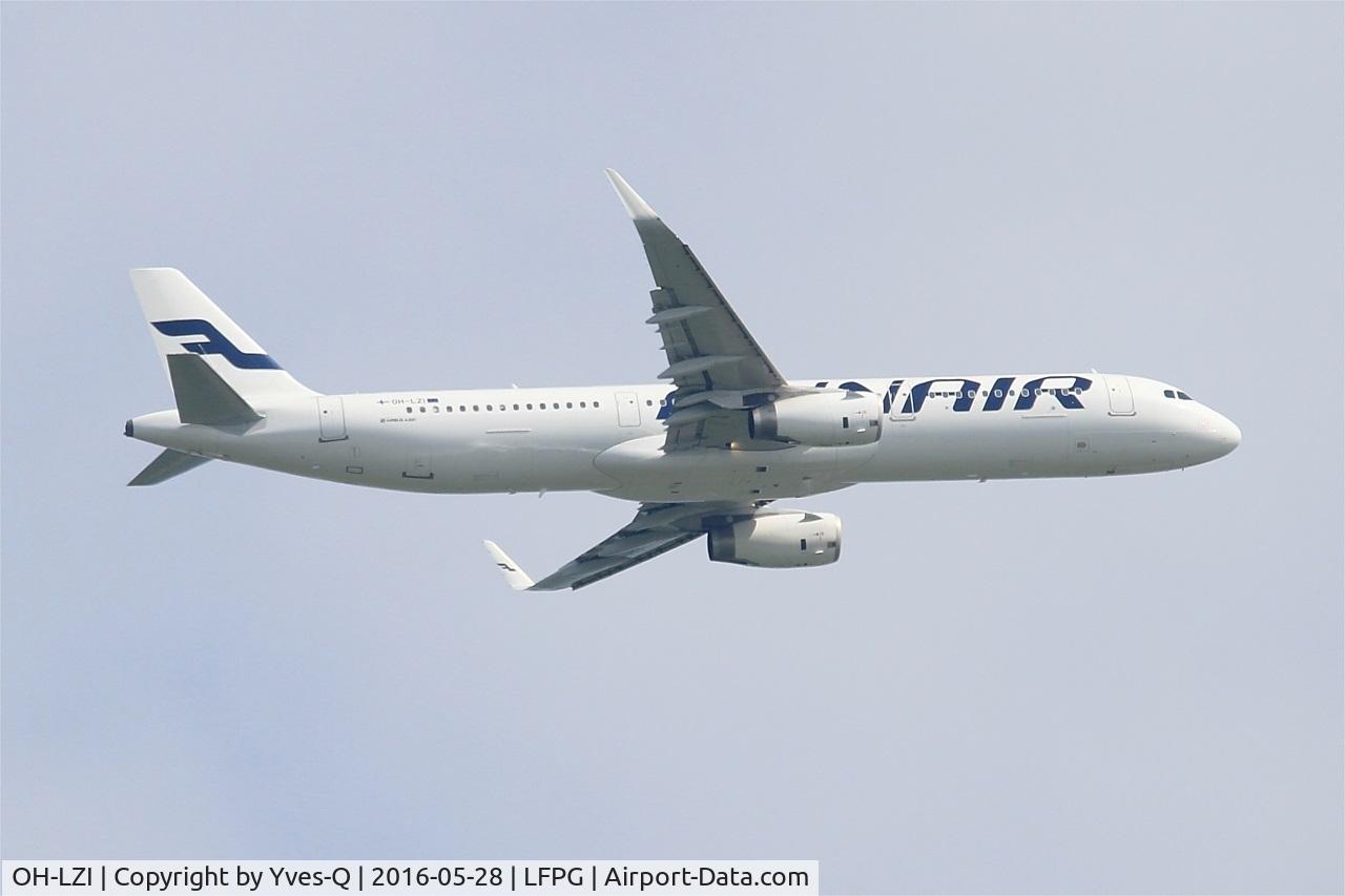 OH-LZI, 2013 Airbus A321-231 C/N 5922, Airbus A321-231, Take off rwy 06R, Roissy Charles De Gaulle airport (LFPG-CDG)