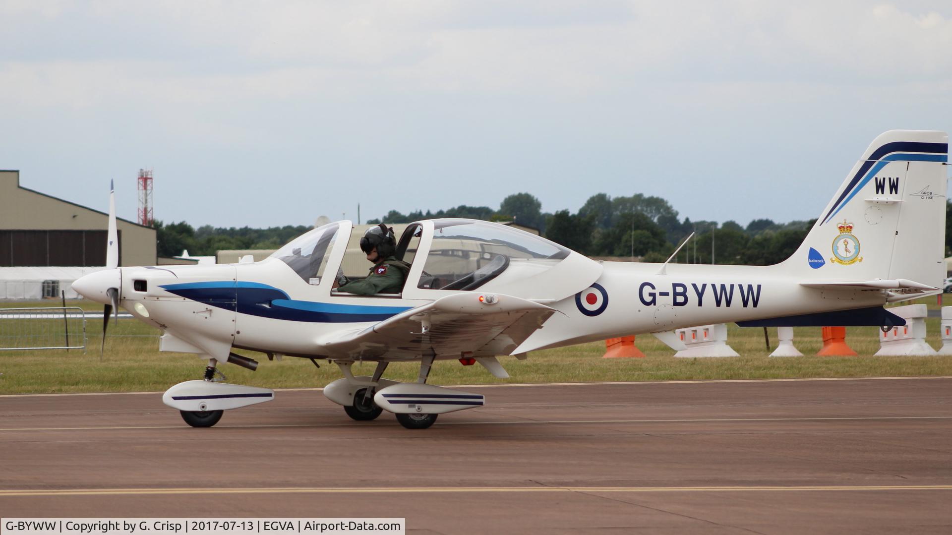G-BYWW, 2001 Grob G-115E Tutor T1 C/N 82157/E, RAF Fairford, UK