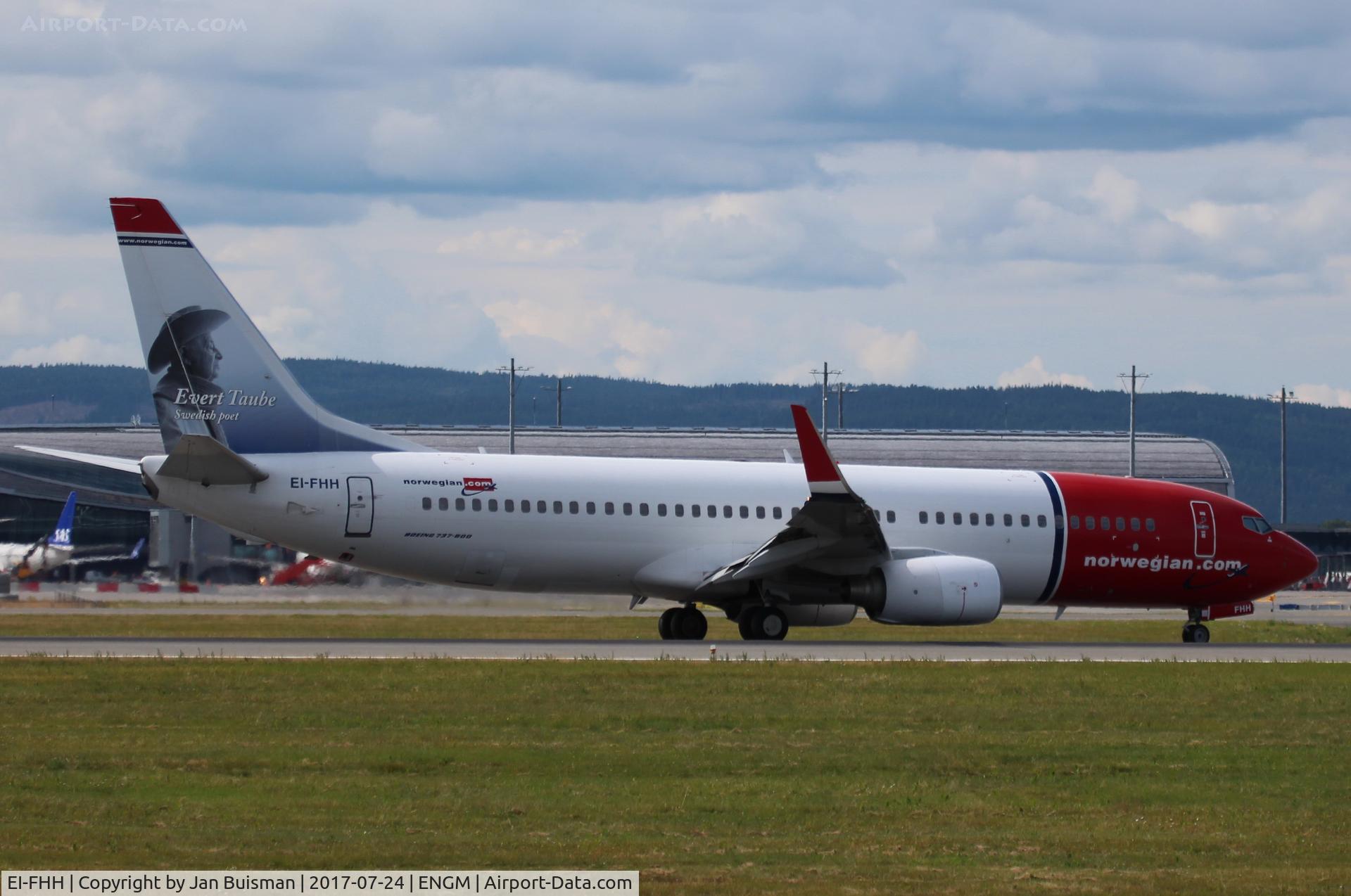 EI-FHH, 2010 Boeing 737-8FZ C/N 31713, Norwegian